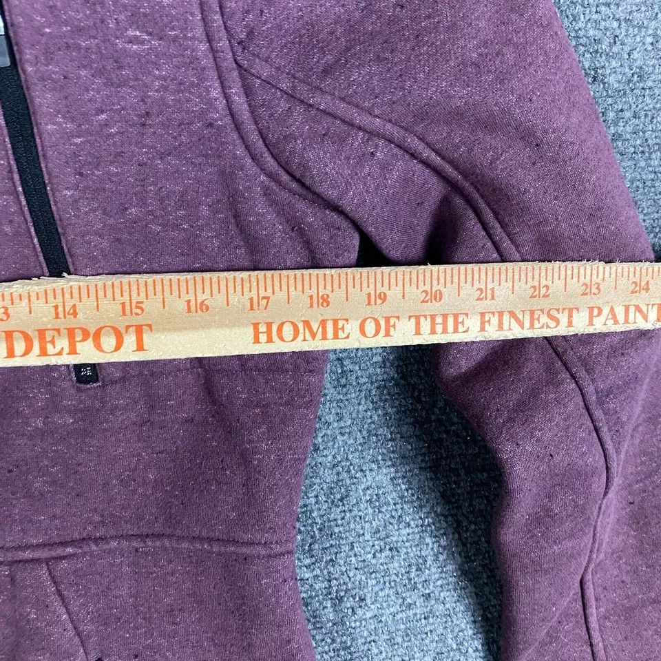 Hurley Hurley Hoodie Women's Small Full Zip Purple Cotton Blend S Size S / US 4 / IT 40 - 3 Thumbnail