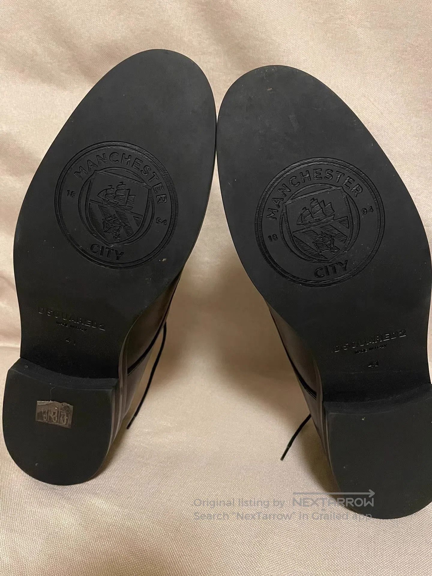 Dsquared2 Black Leather Lace. Size US 8 / EU 41 - 7 Thumbnail