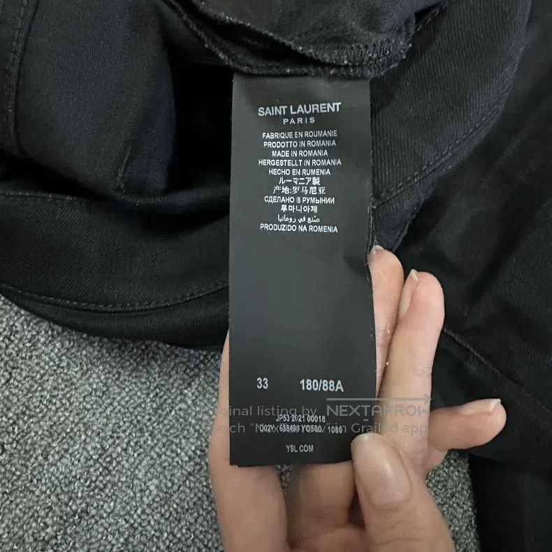 Saint Laurent Paris Saint Laurent Paris Jeans Size US 33 - 4 Thumbnail