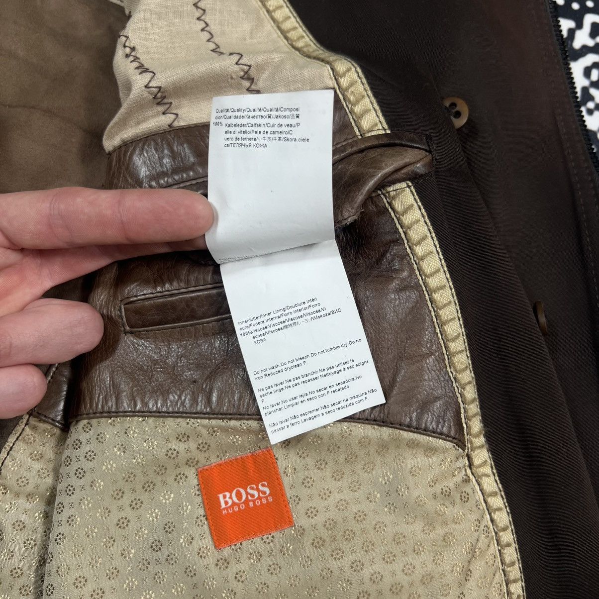 Hugo Boss HUGO BOSS Calfskin Leather Handcrafted Biker Jacket Rare Size US L / EU 52-54 / 3 - 18 Thumbnail