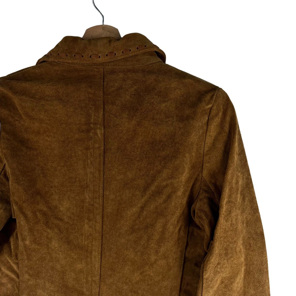 Vera Pelle Biker Leather Jacket Suede Vera Pelle Cuoieria Issey Miyake Size S / US 4 / IT 40 - 11 Thumbnail