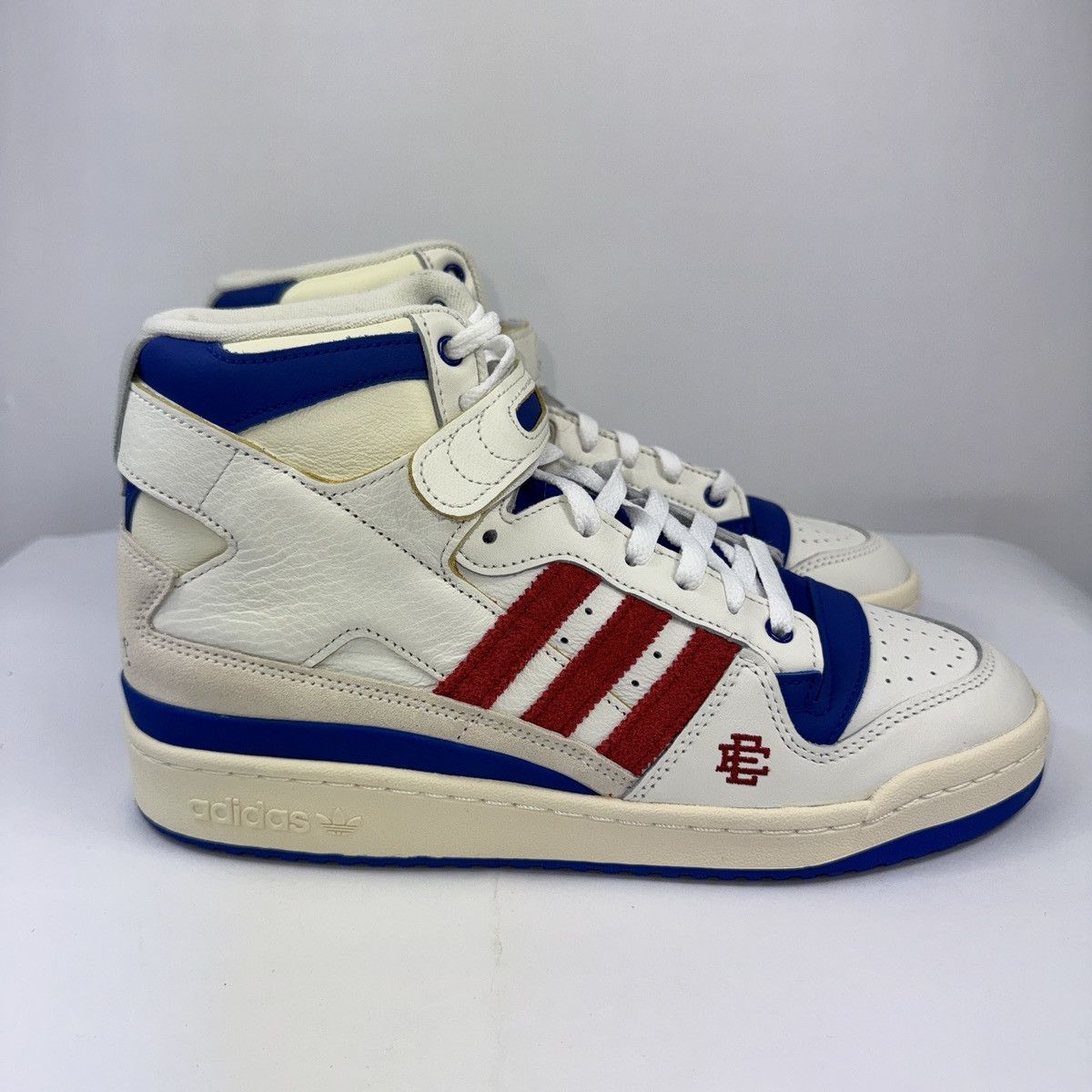 Adidas × Eric Emanuel ADIDAS FORUM 84 HIGH KANSAS JAYHAWKS SNEAKERS Size US 10 / EU 43 - 1 Thumbnail