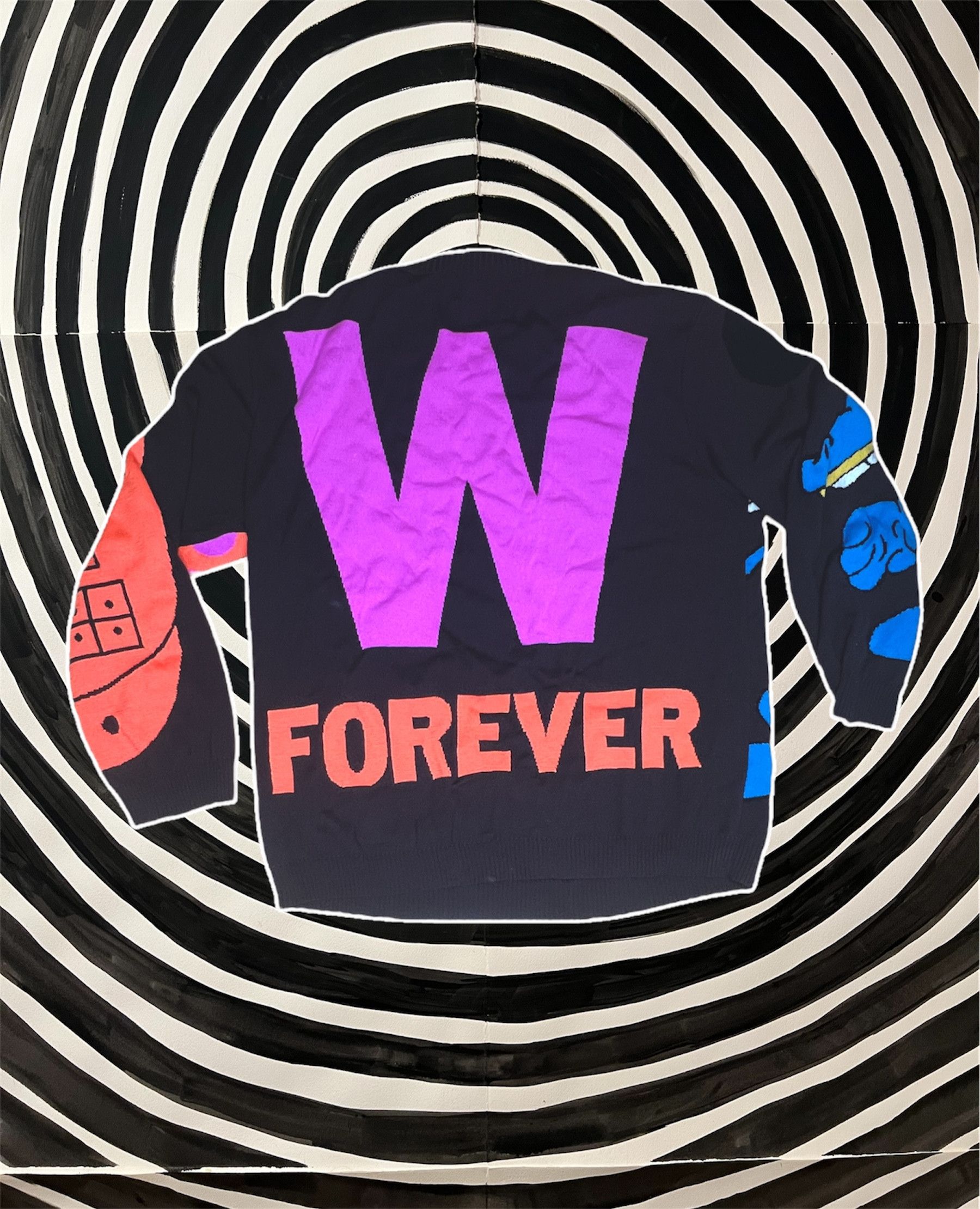 Walter Van Beirendonck W Forever Dinosaur knit Sweater SS21 Size US L / EU 52-54 / 3 - 2 Thumbnail