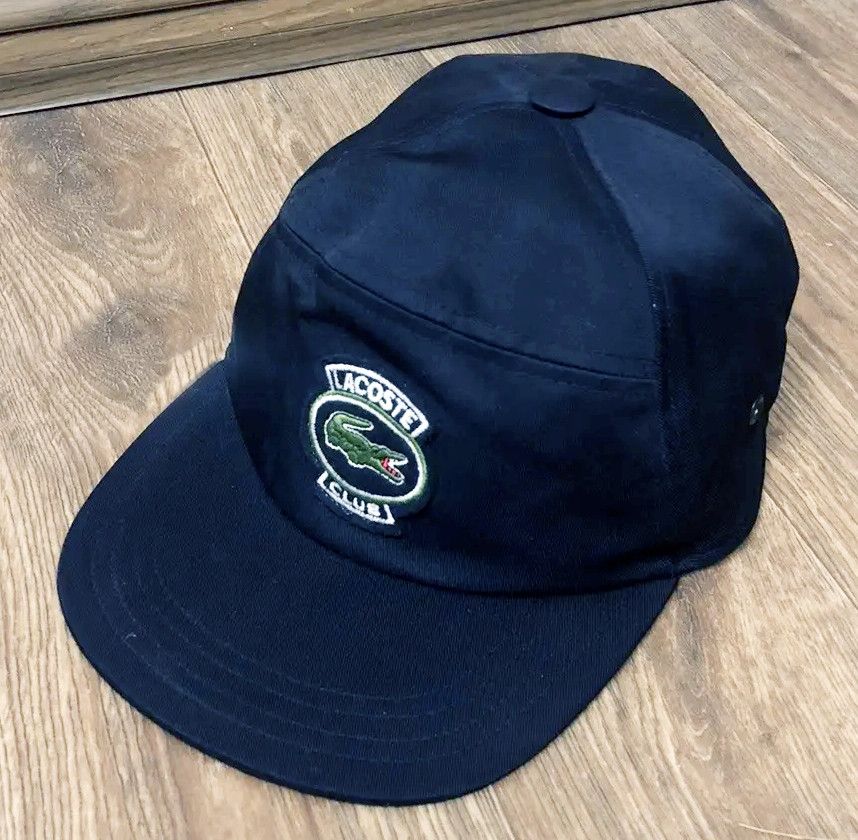 Lacoste × Vintage Vintage Lacoste Supreme camper cap 5 panel hat L