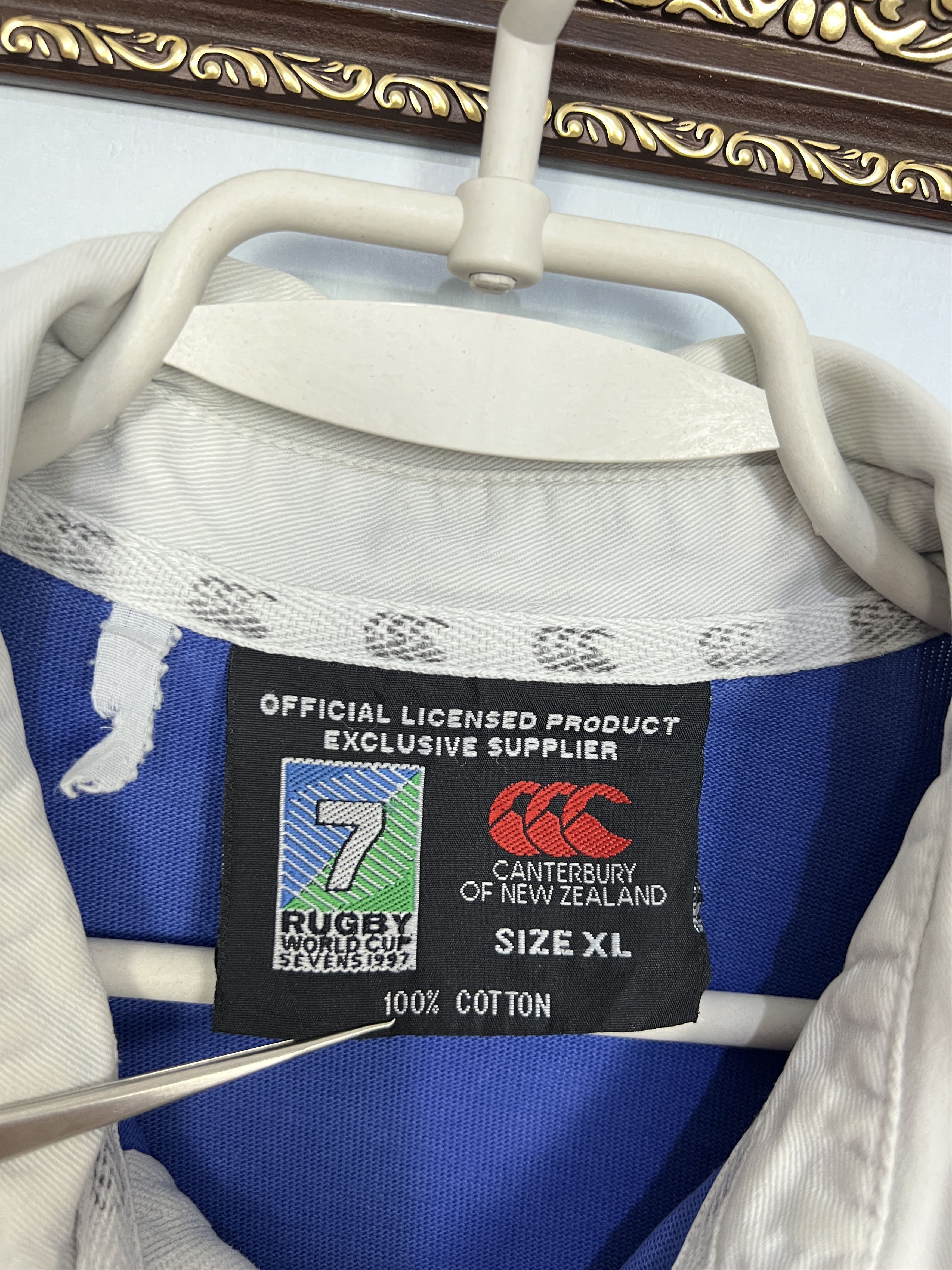 Vintage Canterbury Hong Kong Rugby Union World Cup Jersey Trikot Size US XL / EU 56 / 4 - 7 Thumbnail