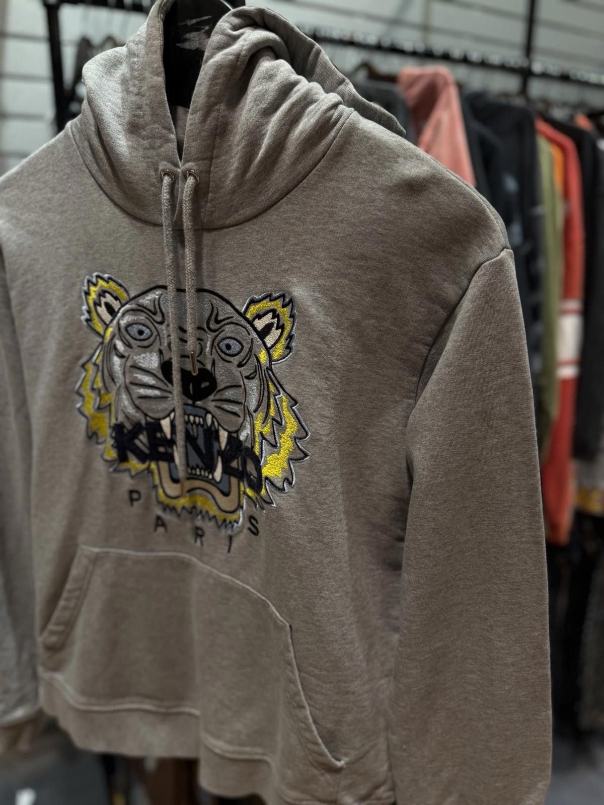 Kenzo Kenzo Sweater “Tiger Face” Large 100% Authentic Grey Yellow Size L / US 10 / IT 46 - 5 Thumbnail