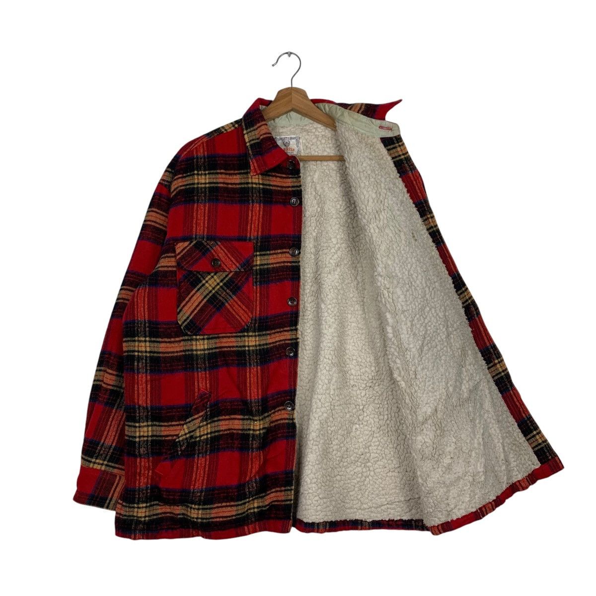 Flannel GARRISON Red Tartan Work Flannel Jacket #2112-C92 Size US M / EU 48-50 / 2 - 9 Thumbnail