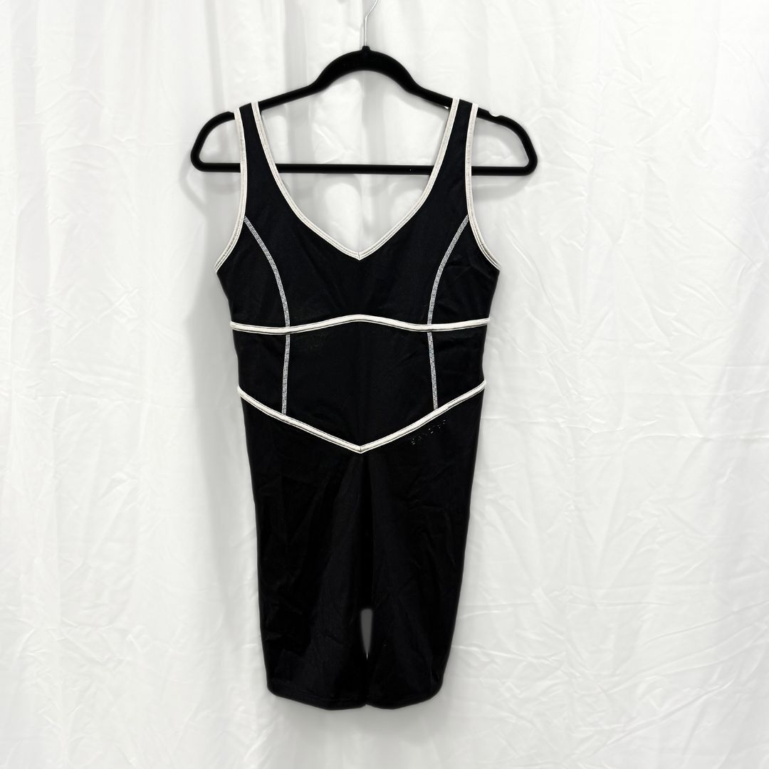 Other Bandier Tempo V-Neck Contrast Seam Playsuit | Sz M Size 30" / US 8 / IT 44 - 8 Thumbnail