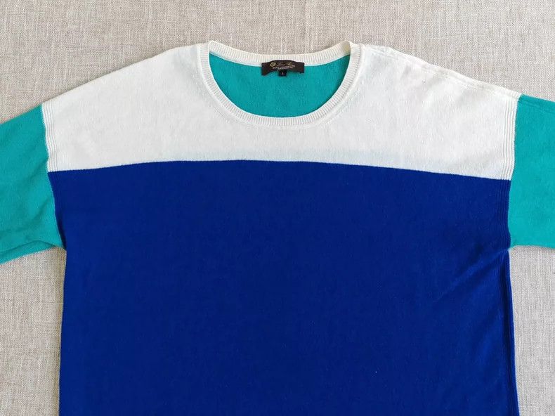 Loro Piana LORO PIANA Short-sleeved cashmere sweater Size L / US 10 / IT 46 - 2 Thumbnail