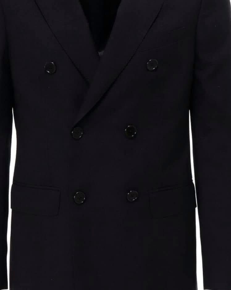 Celine × Hedi Slimane SS20 Runway Double Breasted Gabardine Wool Jacket sz52 Size 52S - 9 Thumbnail