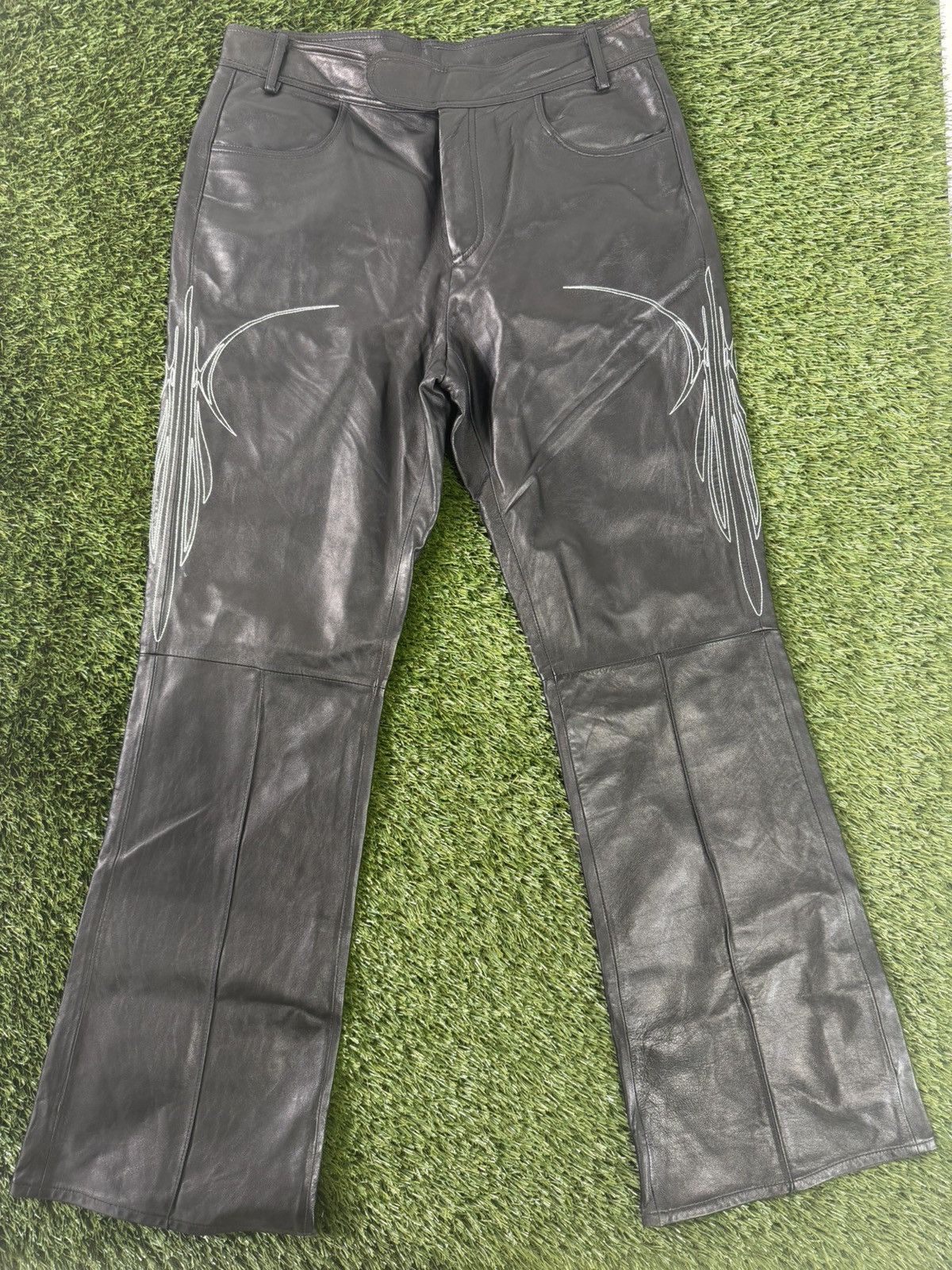 C2H4 C2H4 Black Lambskin Leather Pants Size US 38 / EU 54 - 1 Thumbnail