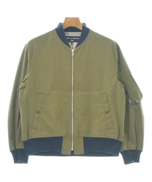 Comme des Garcons Homme Jacket Blouson Cotton Nylon Zip Up Inseam Pocket Khaki Size US XS / EU 42 / 0 - 1 Thumbnail