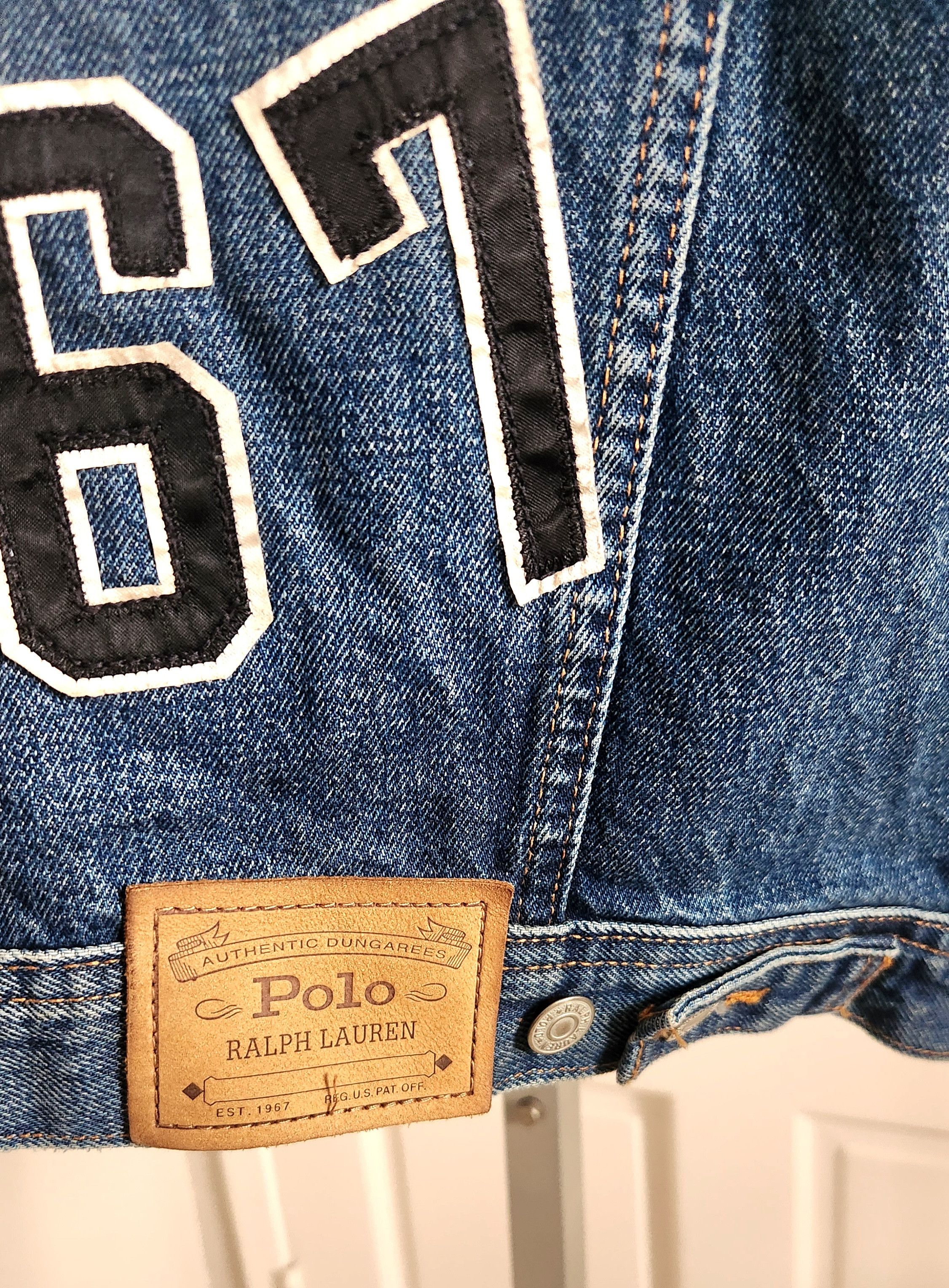 Polo Ralph Lauren Polo Ralph Lauren Tiger Patch Corduroy Collar Denim Jacket S Size US S / EU 44-46 / 1 - 6 Thumbnail