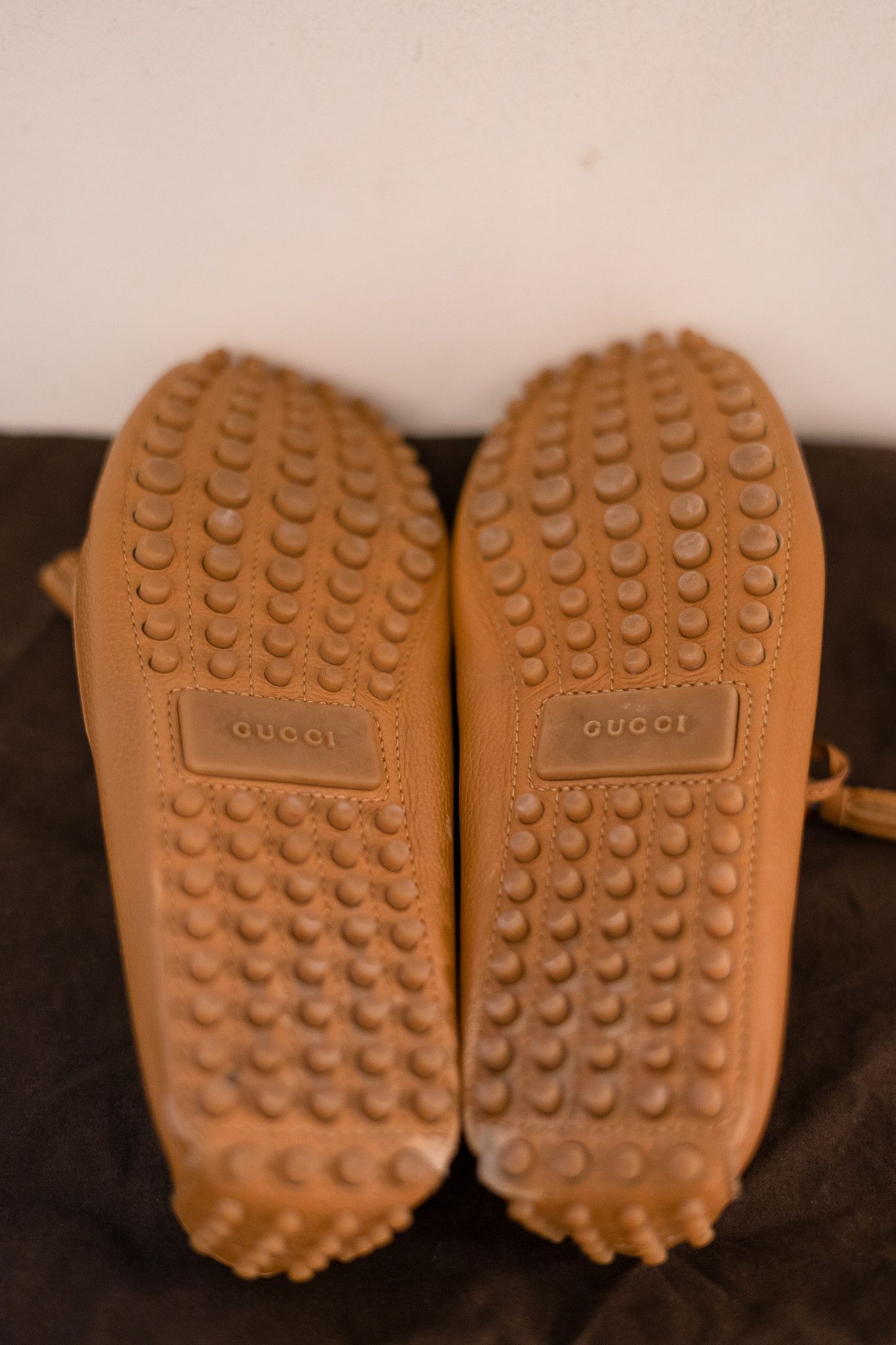 Gucci Gucci Men's Tan Drivers with Bamboo Size 8 Size US 8 / EU 41 - 3 Thumbnail