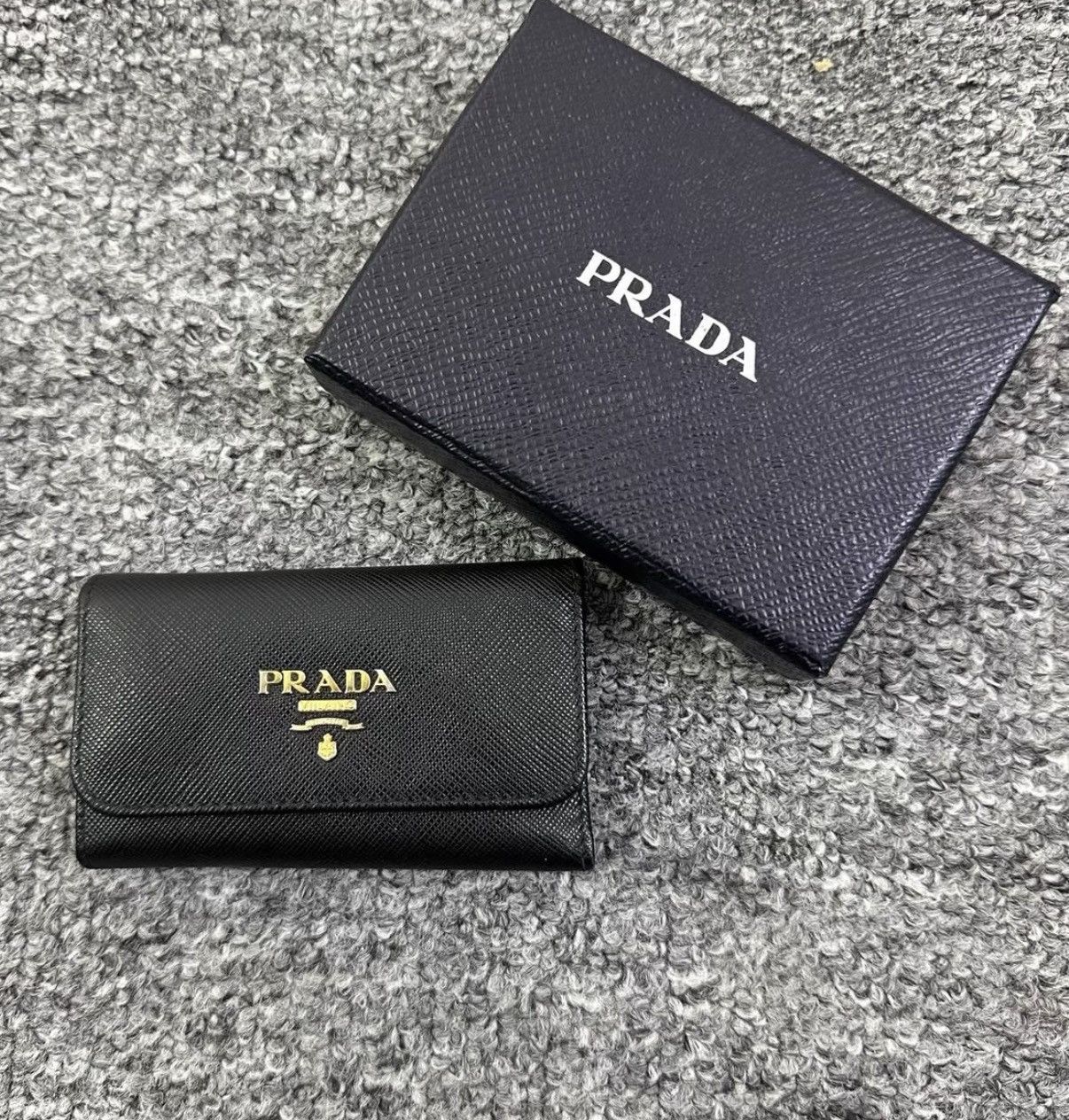 Prada Prada Black Short Key Pouch K12 Size ONE SIZE - 1 Thumbnail