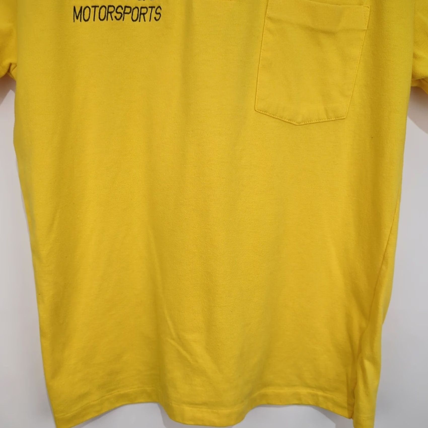 Vintage VINTAGE Outer Banks Polo Shirt Men L Yellow 90s Racing Embroidered Logo Solid Short Sleeve Size US L / EU 52-54 / 3 - 5 Thumbnail