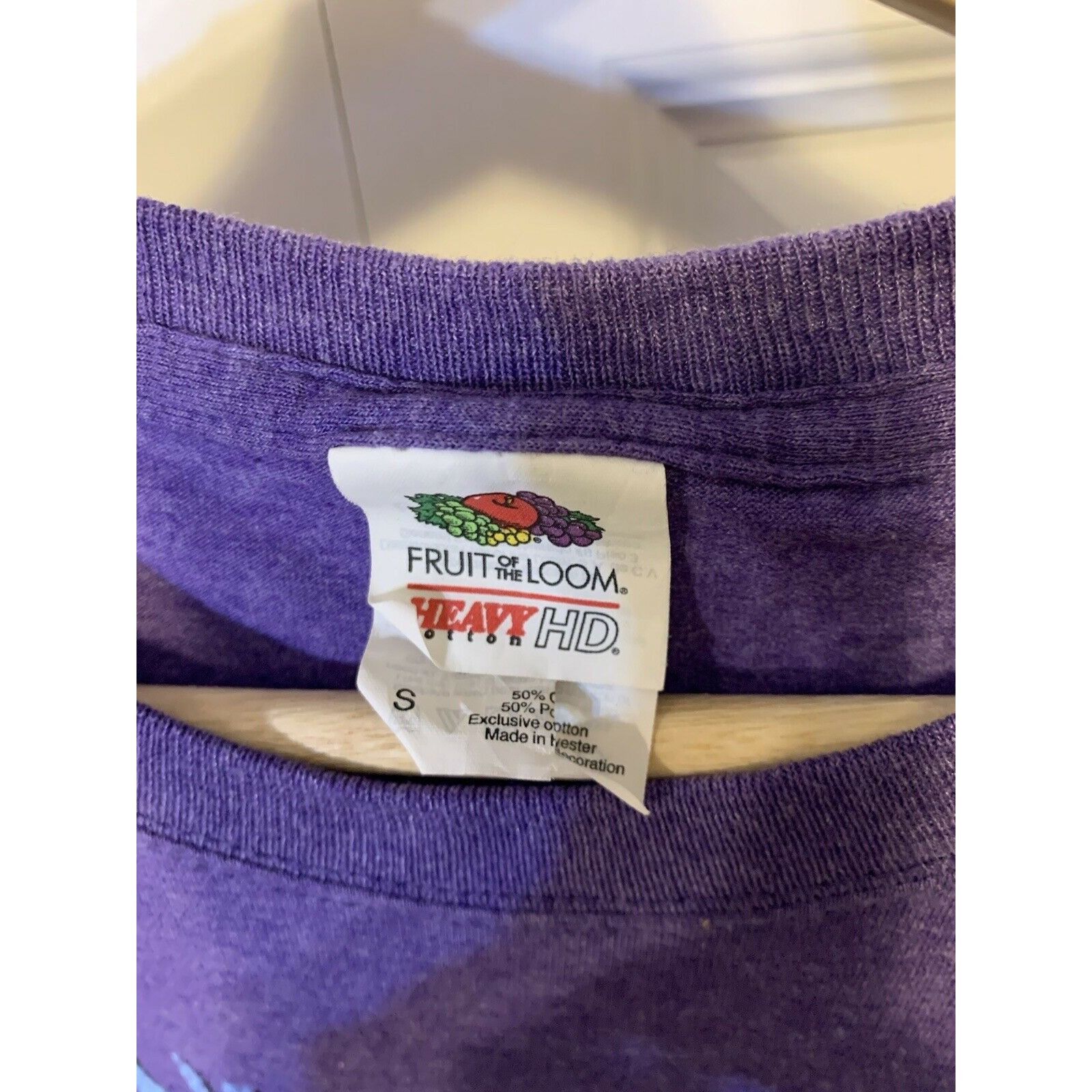 Fruit Of The Loom BACK TO THE FUTURE PURPLE T-SHIRT SZ S DON'T FLUX WITH ME Size US S / EU 44-46 / 1 - 2 Thumbnail