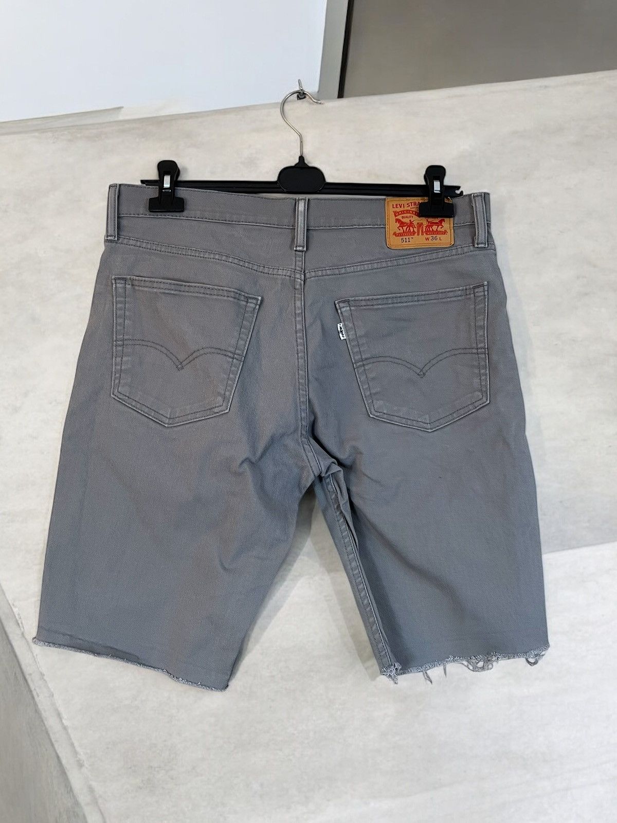 Levi's Levi’s 511 grey denim shorts size W34 Size US 34 / EU 50 - 2 Thumbnail