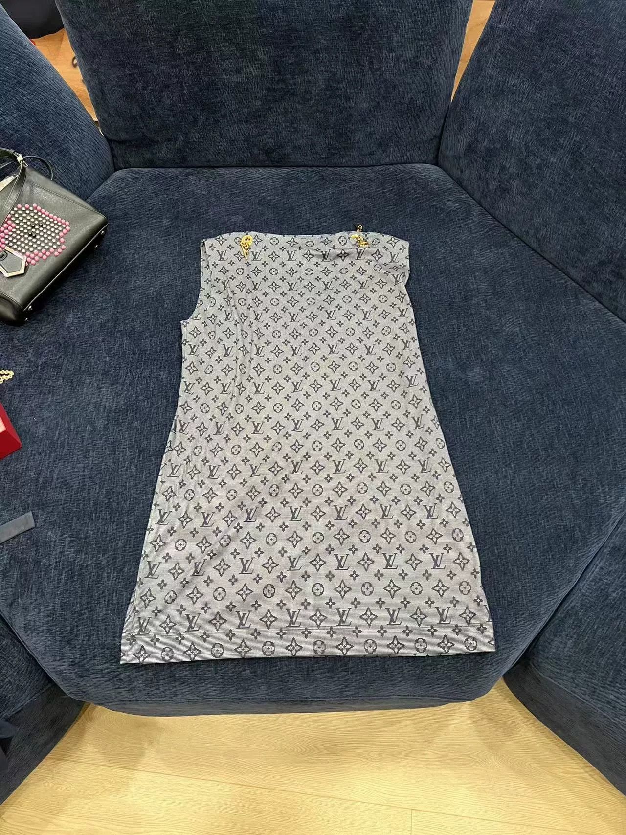 Louis Vuitton LV Classic Logo Print Dress Size US 38 / EU 54 - 1 Thumbnail