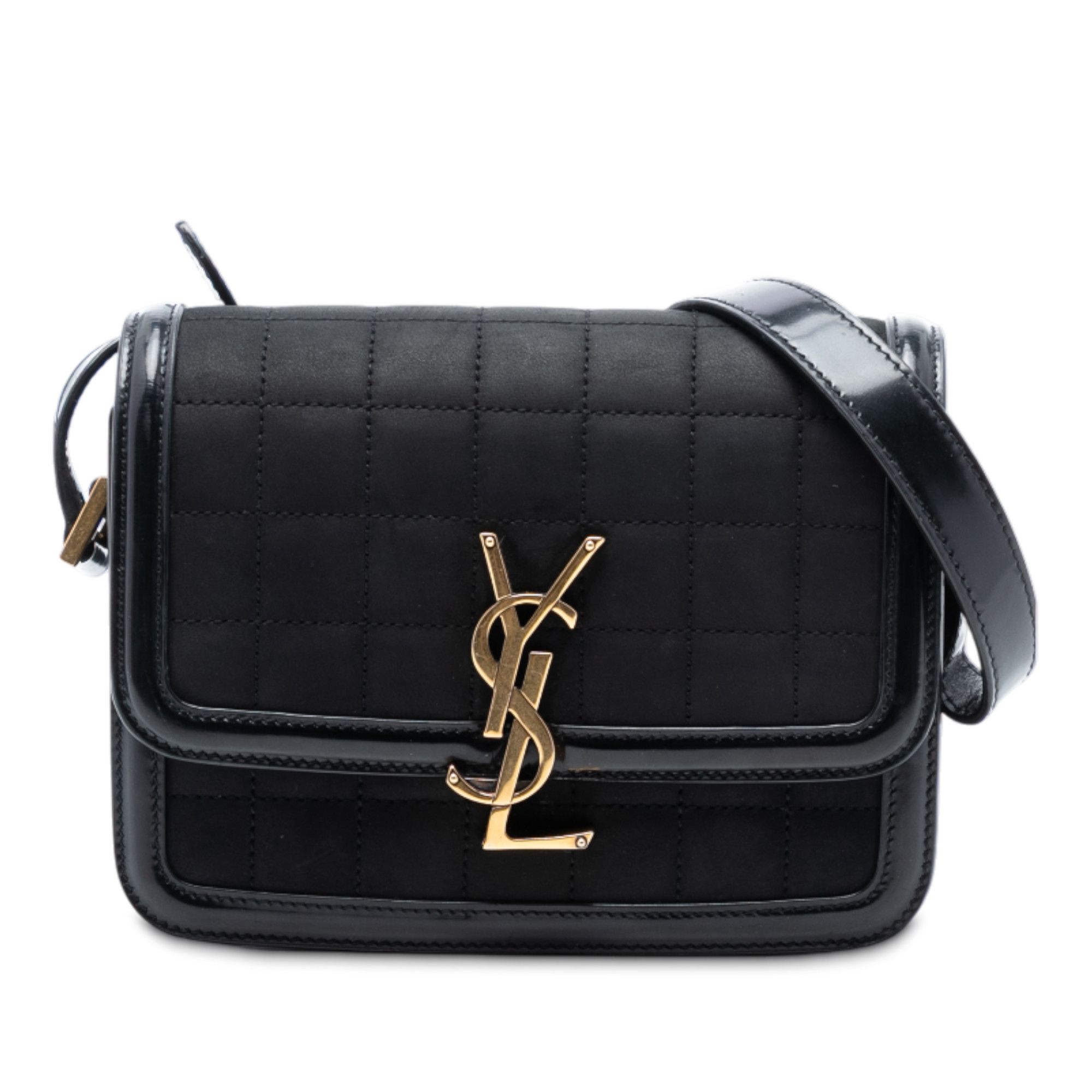Yves Saint Laurent Yves Saint Laurent Small Quilted Suede Solferino Satchel In Box Size ONE SIZE - 1 Thumbnail