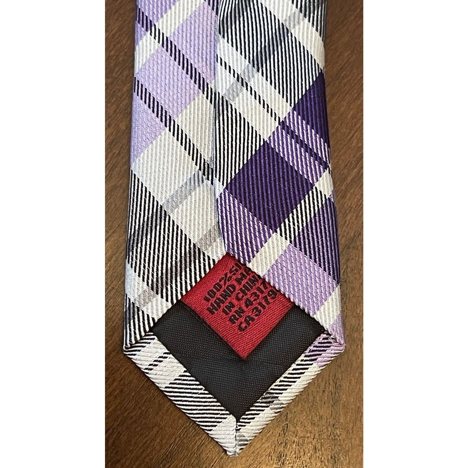 Alfani Alfani Purple Hand Made 100% Silk Made In China Size ONE SIZE - 7 Thumbnail