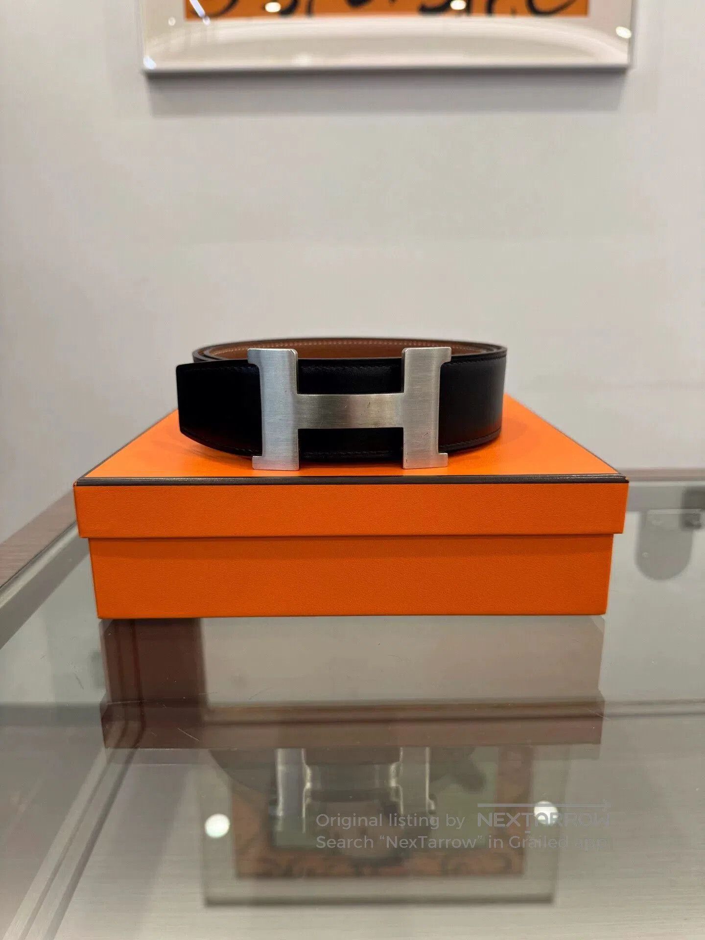 Hermes Hermes Men's H Buckle 4cm Belt. Size ONE SIZE - 1 Thumbnail