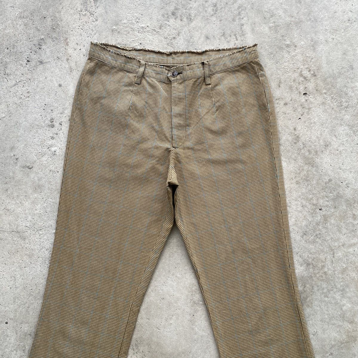 Issey Miyake Vintage I.S Sunao Kuwahara Checkered Trousers Pants W29 Size US 29 - 3 Thumbnail