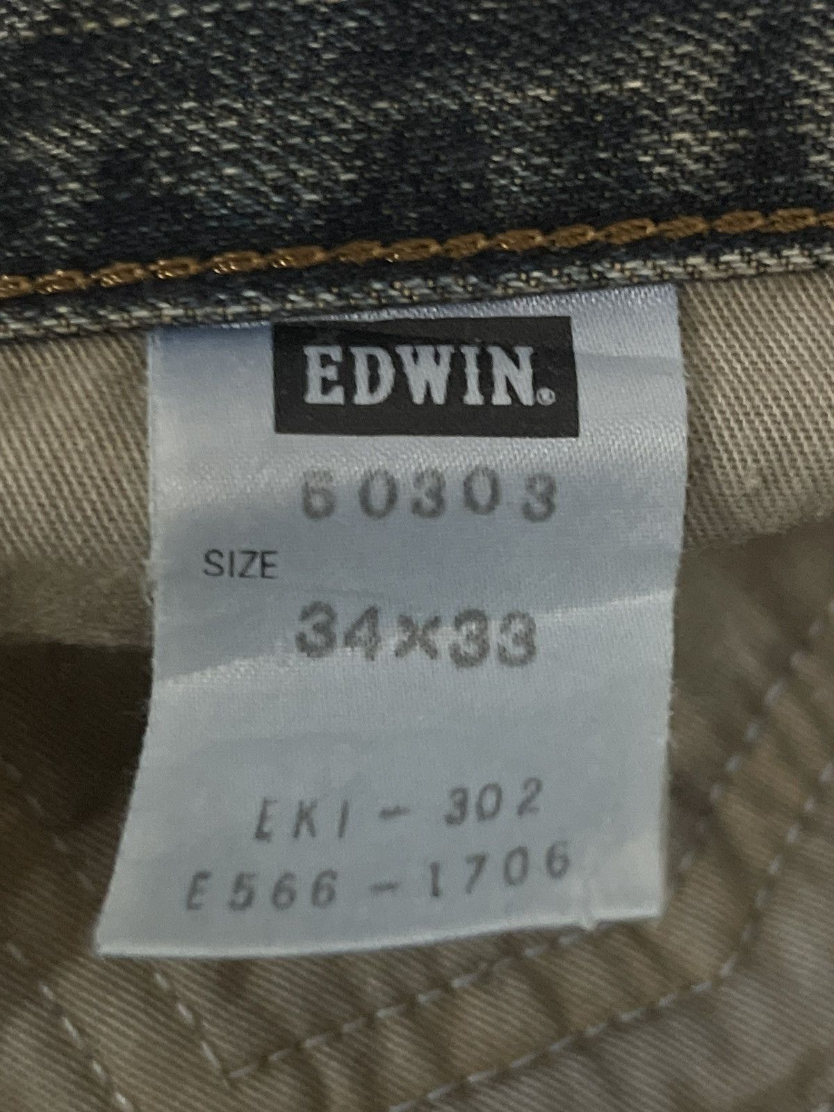 Edwin Vintage Edwin 503 Classic Style Distressed Jeans Size US 33 - 8 Thumbnail