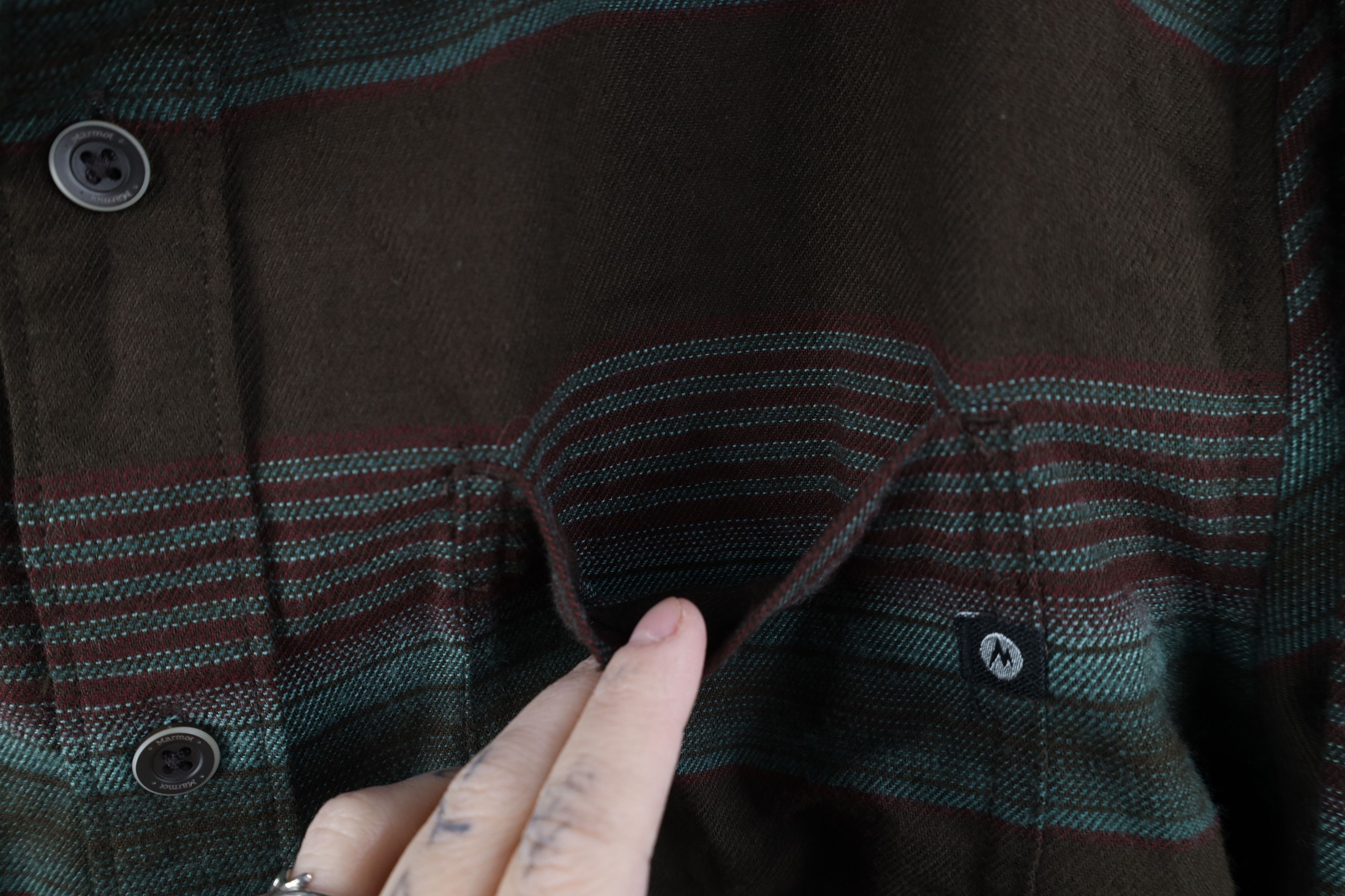 Marmot Marmot Flannel Striped Color Block Collared Button Shirt Size US M / EU 48-50 / 2 - 5 Thumbnail