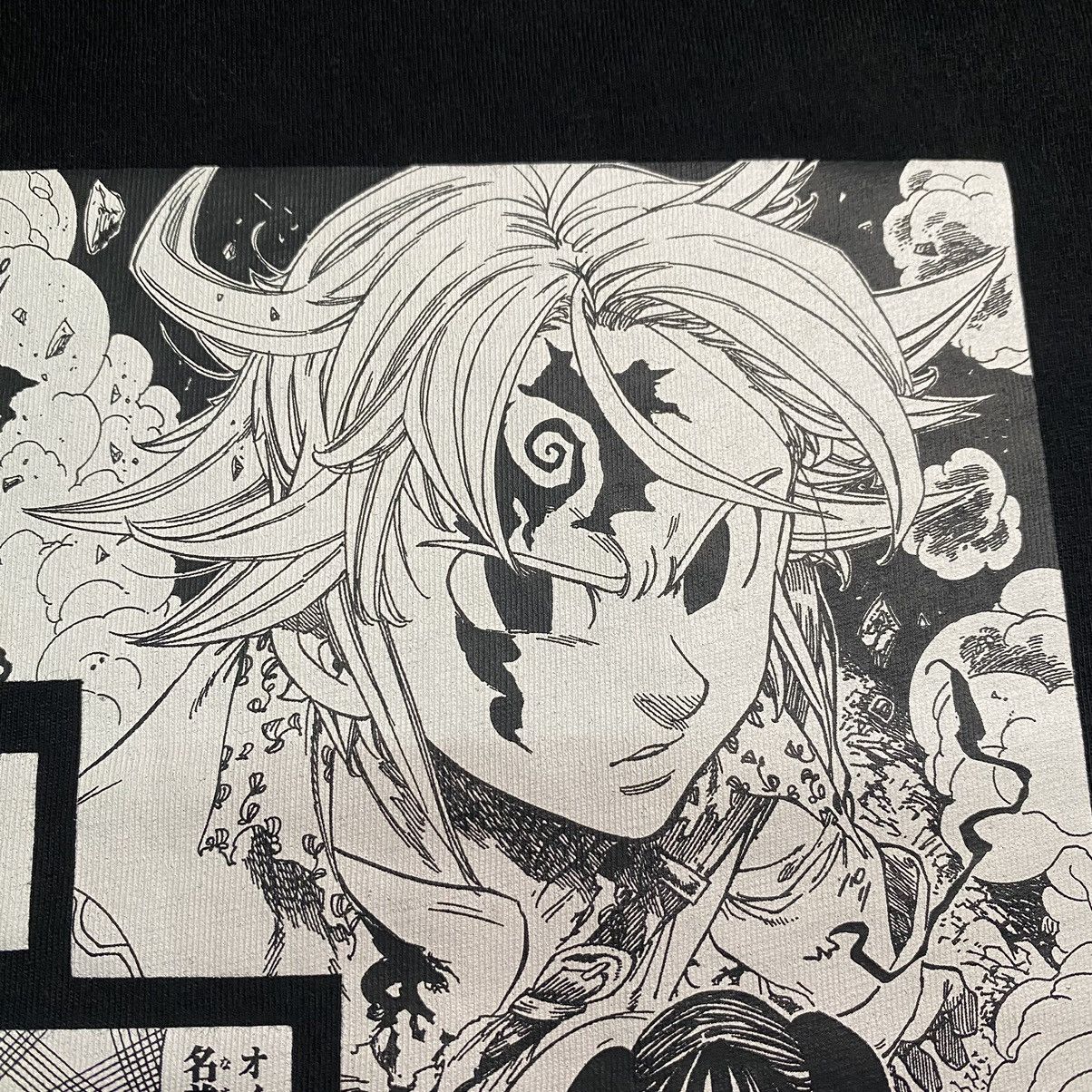 Anime × Cartoon Network Seven Deadly Sins Nanatsu no Taizai MangaPanel Anime T Shirt Size US M / EU 48-50 / 2 - 7 Thumbnail