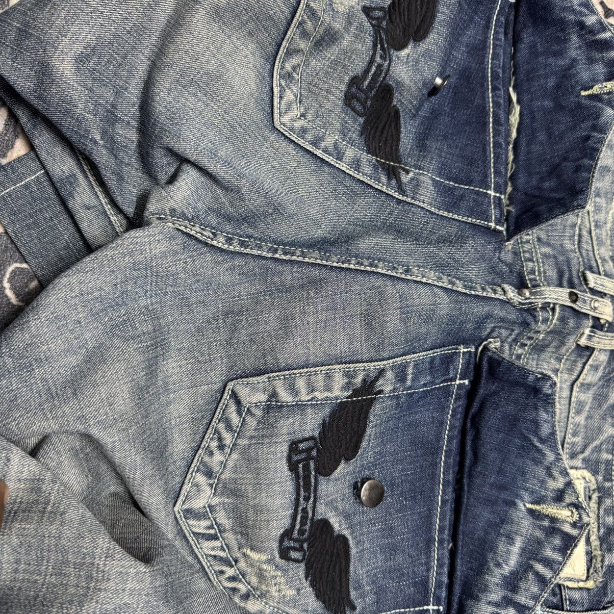 Robins Jeans Robins Jeans Embroidery Denim Flare Jeans Size US 33 - 21 Thumbnail