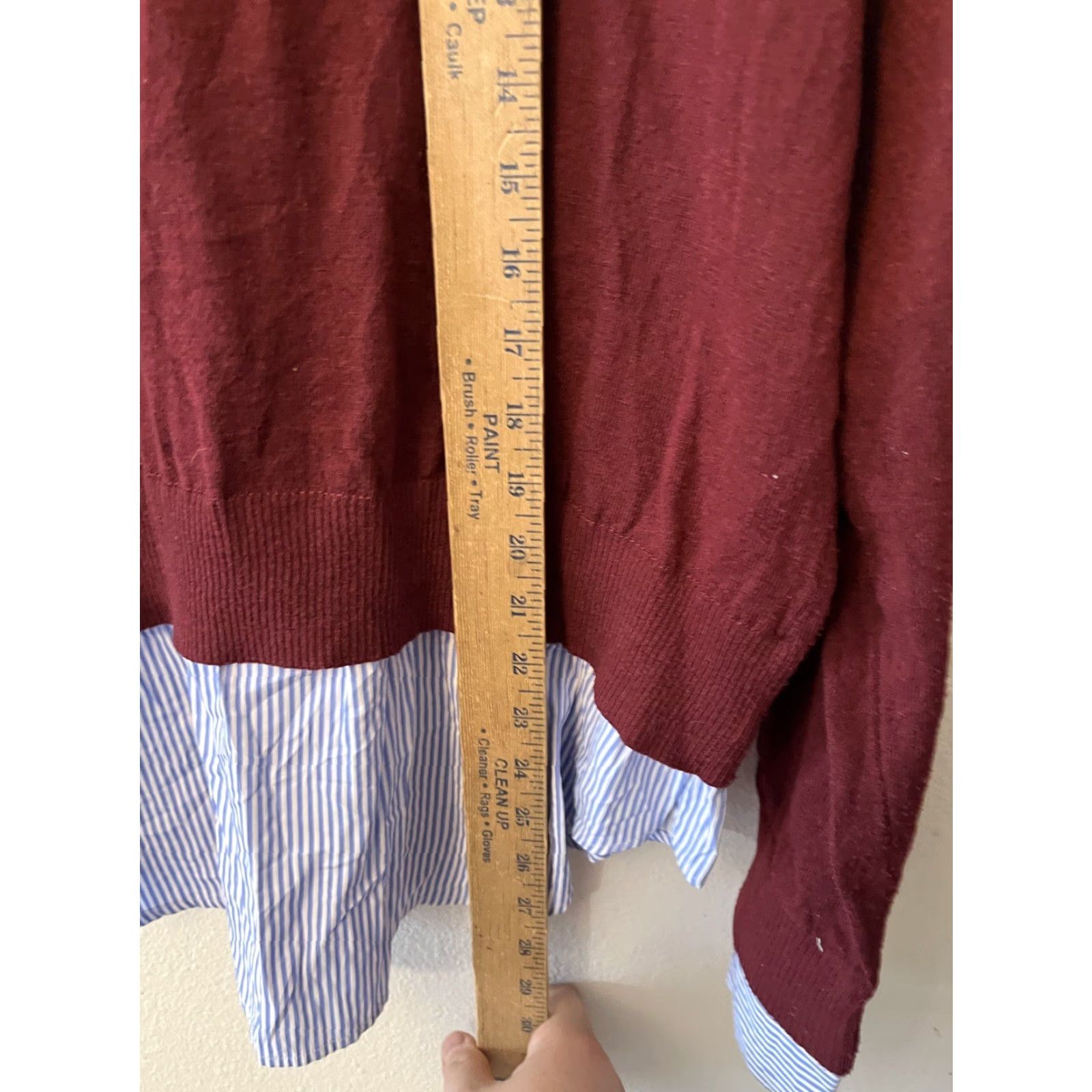 Croft & Barrow Croft & Barrow Crew Neck Burgundy Plaid Pullover Sweater XXL Women Size XXL / US 16-18 / IT 52-54 - 4 Thumbnail