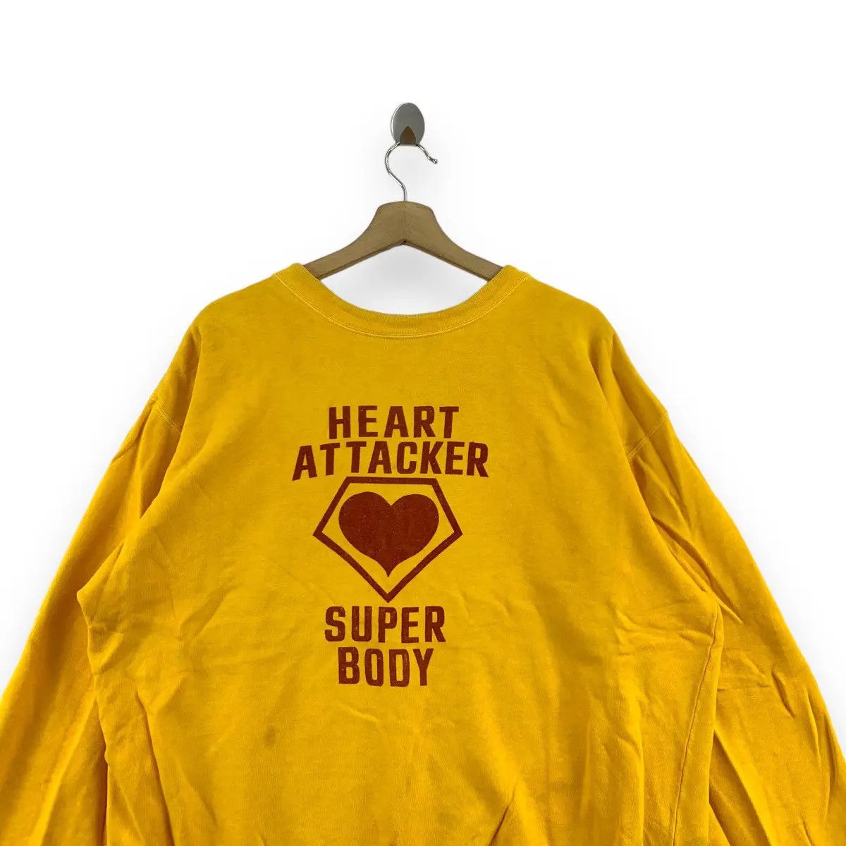Vintage Vintage YOLORS HEART ATTACKER Super Lover Sweatshirt Size XXL / US 16-18 / IT 52-54 - 3 Thumbnail