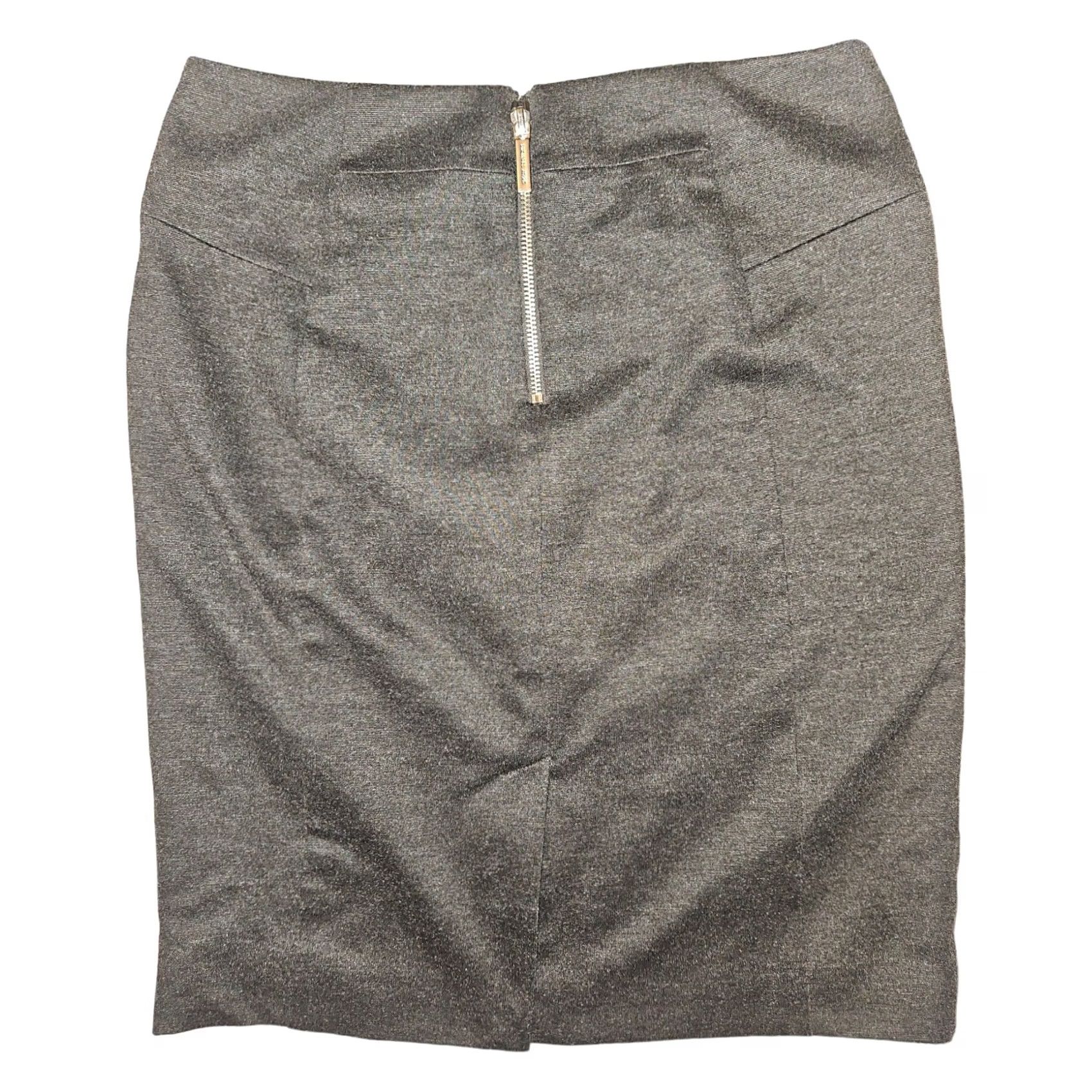Michael Kors VINTAGE Michael Kors Pencil Skirt Women's 8 Gray 1/4 Zip Slit Zipper Accents Preppy Size 30" / US 8 / IT 44 - 5 Thumbnail