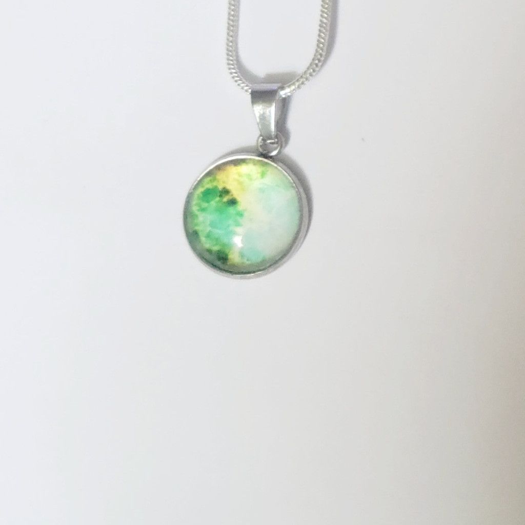 Handmade 925 Sterling Silver nebula galaxy necklace Size ONE SIZE - 2 Thumbnail