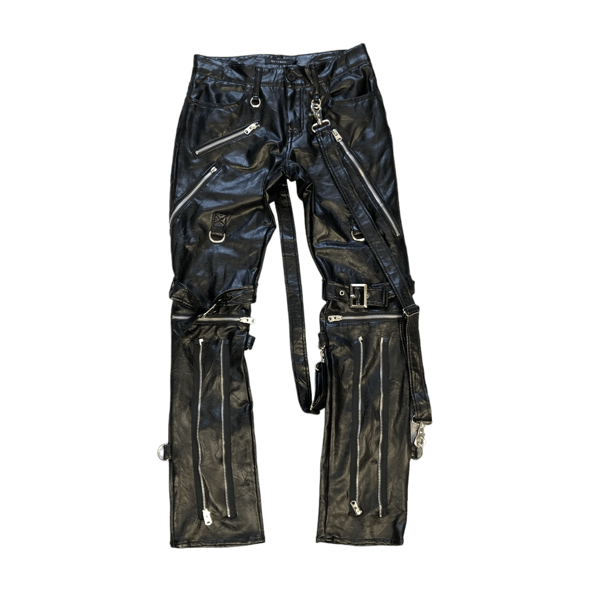 image of Bondage Civarize Multi Zip Pants 5969-216 in Black, Men's (Size 29)