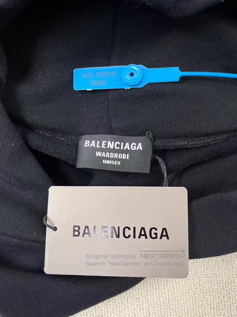 Balenciaga Balenciaga Extra Large Cotton Hooded Long Sleeve Sweatshir Size US L / EU 52-54 / 3 - 4 Thumbnail