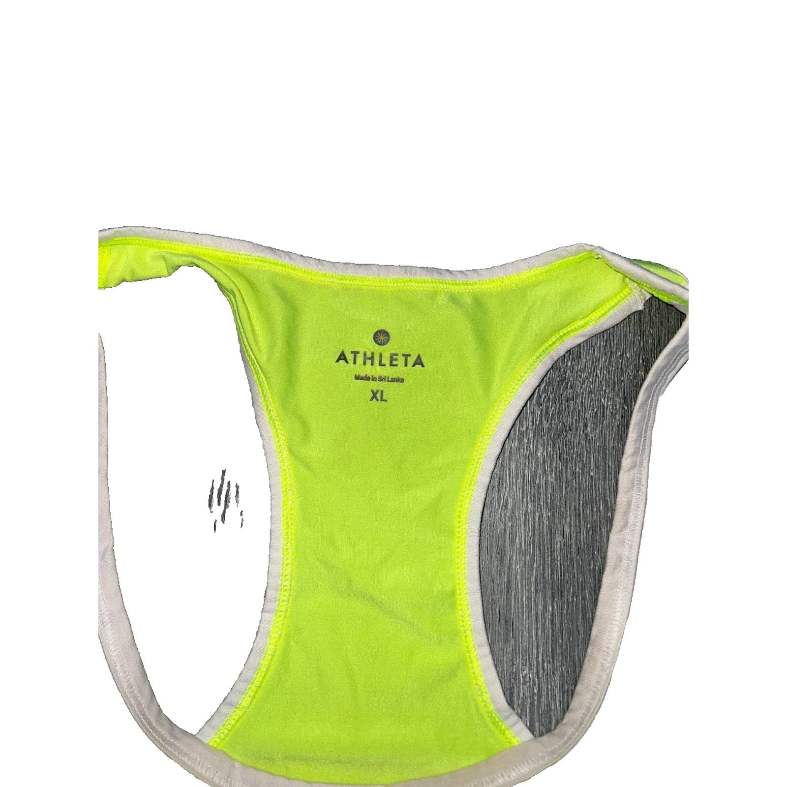 Athleta Athleta Tank Top Neon XL White Sleeveless Round Neck A003230 Size XL / US 12-14 / IT 48-50 - 5 Thumbnail