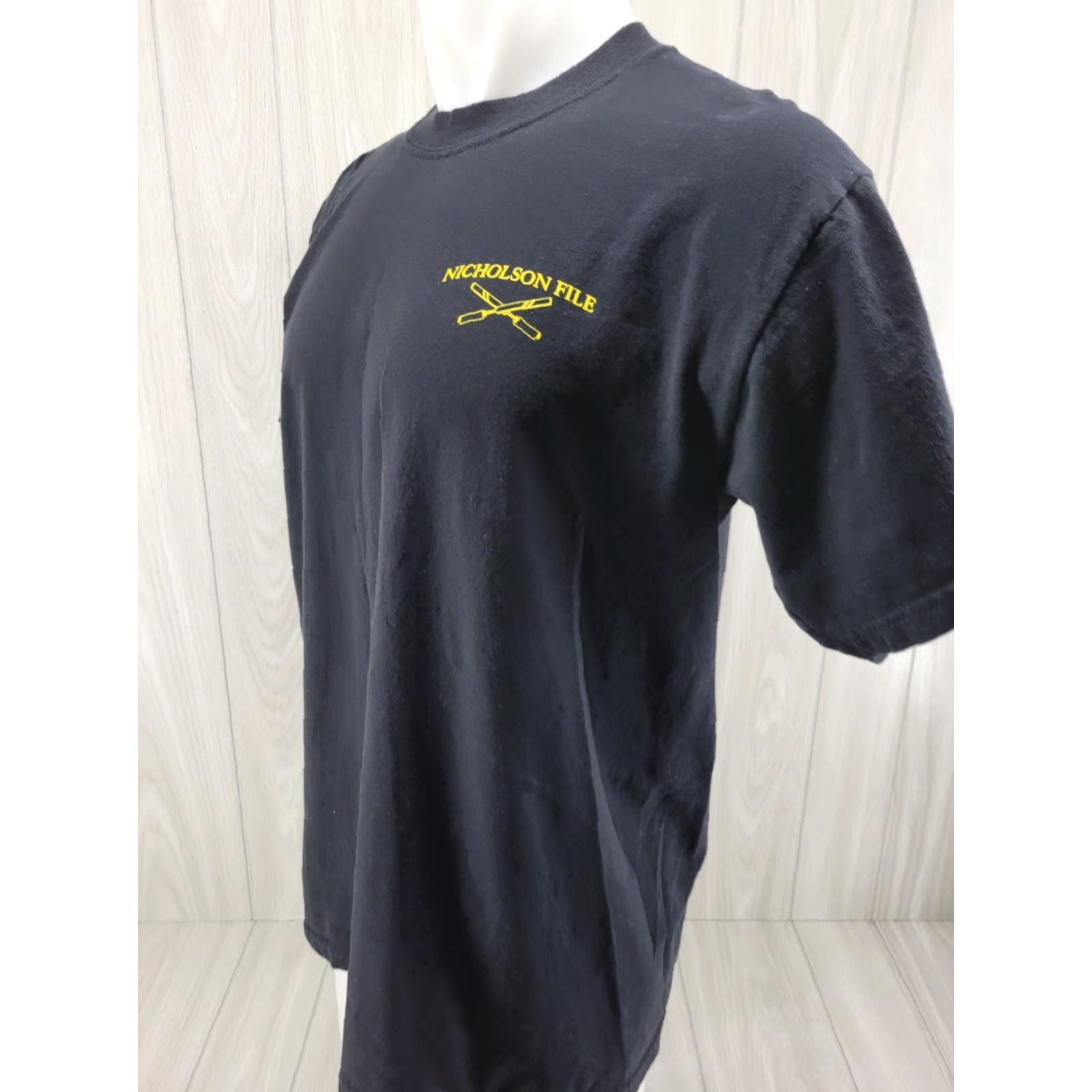 Jerzees Nicholson File Black Shirt Men's Size Large #1 Shirt Size US L / EU 52-54 / 3 - 3 Thumbnail