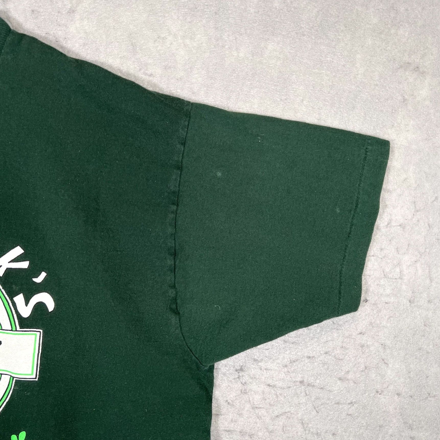 Fruit Of The Loom Vintage 90s Stt Patricks Day March 17th T Shirt Adult XL Green Made In USA Mens Size US XL / EU 56 / 4 - 4 Thumbnail