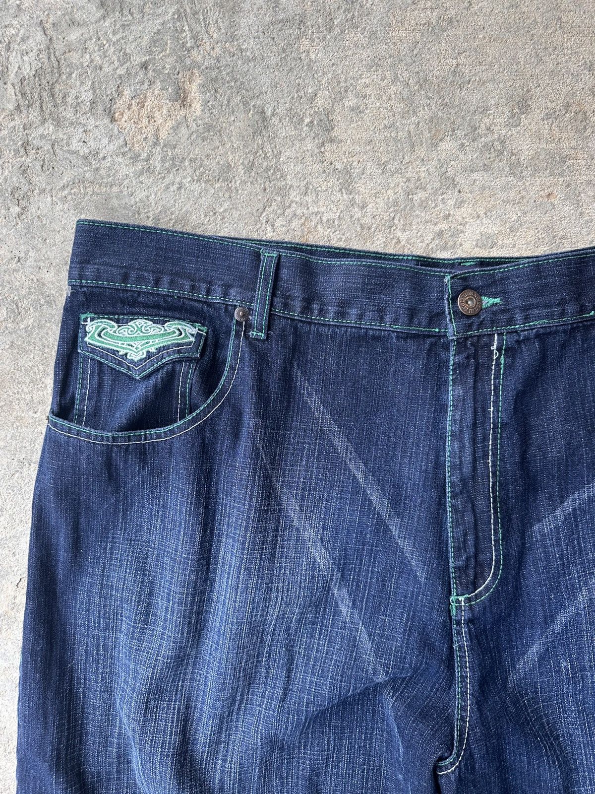 Affliction × Vintage Y2K Affliction Style Denim Jeans Size US 44 / EU 60 - 6 Thumbnail