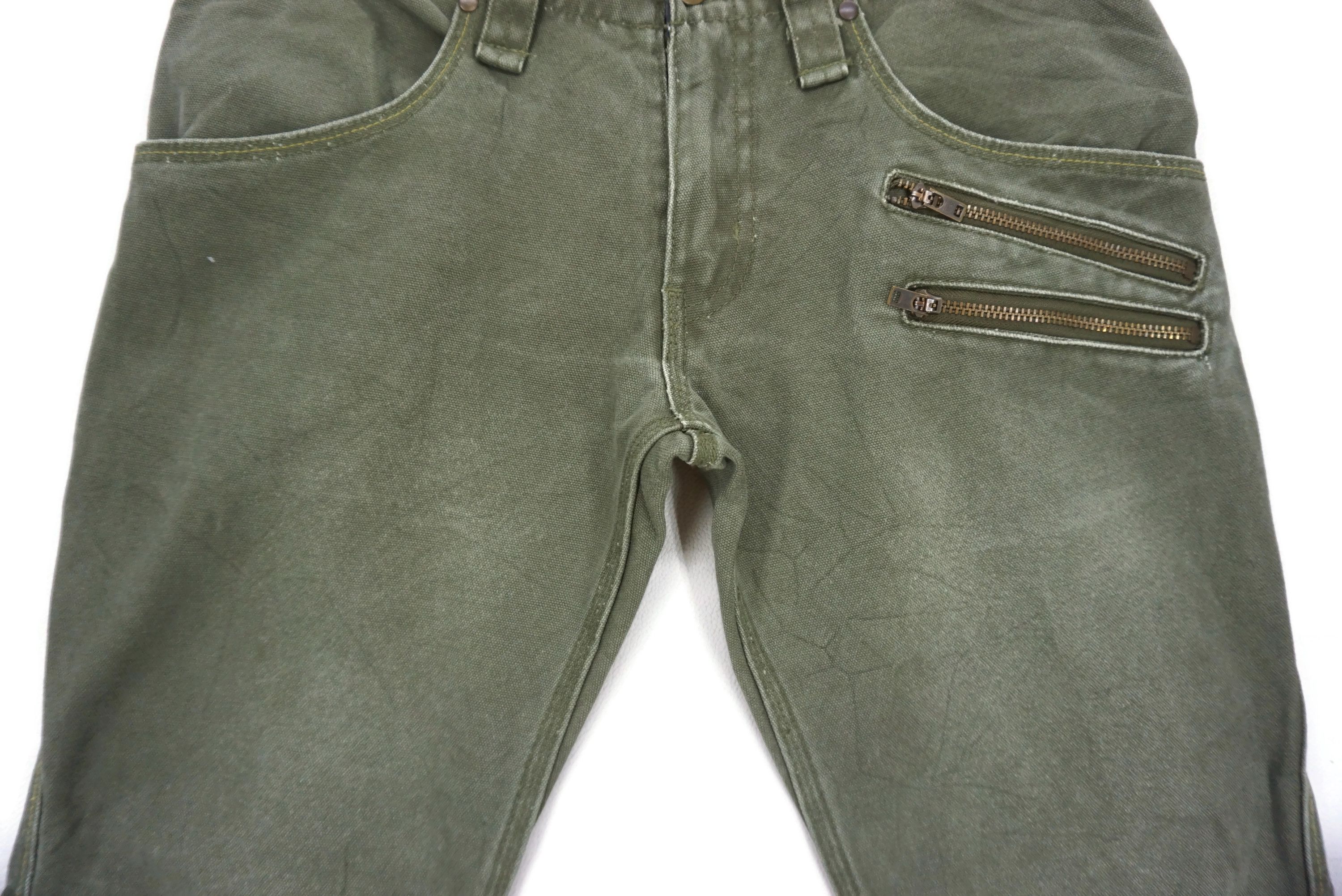 Japanese Brand Back Number Pants fit W31xL27.5 Low-Rise Cropped Canvas Size US 28 / EU 44 - 5 Thumbnail