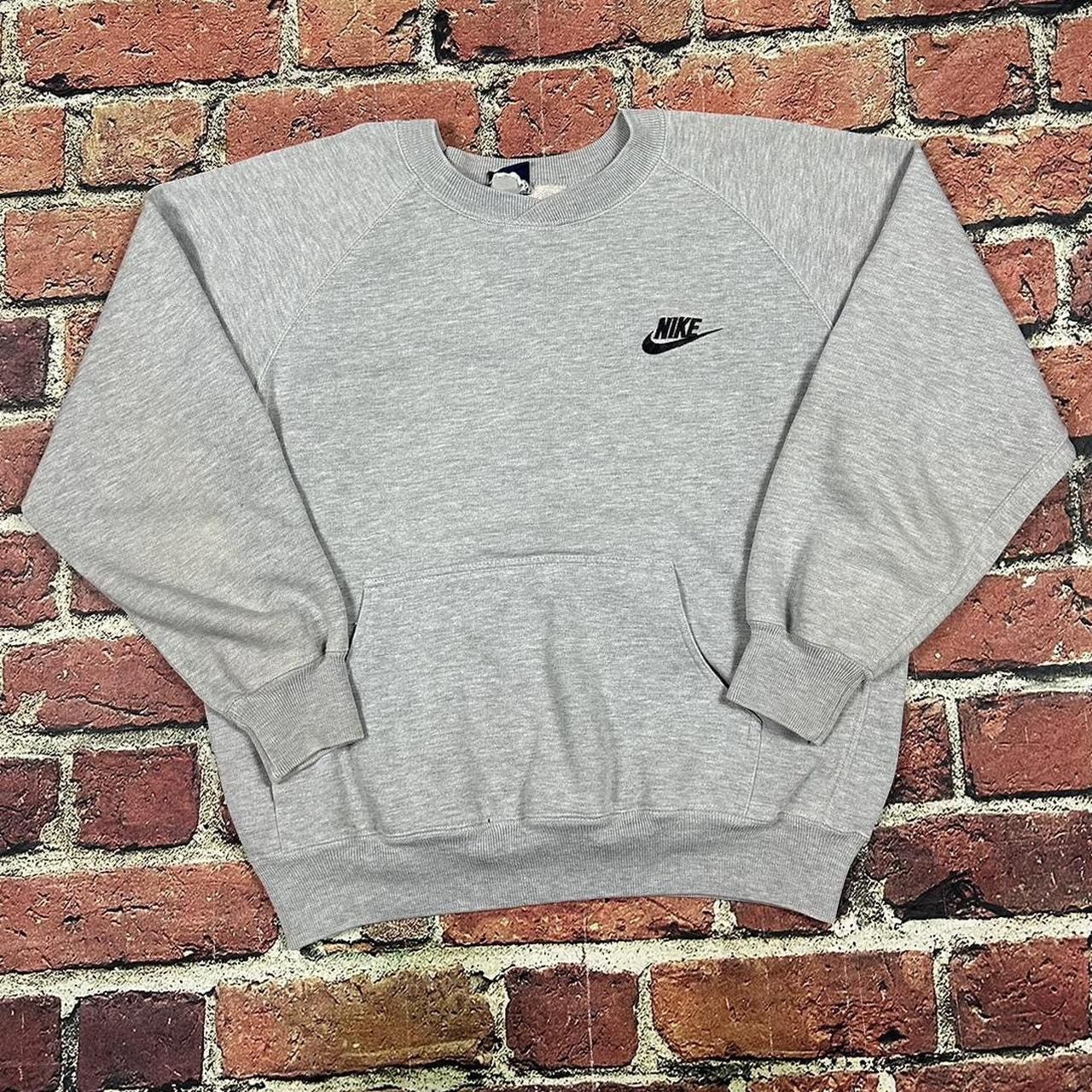Nike Vintage 1980s Nike Crewneck Sweatshirt Kangaroo Pocket 80s Size US M / EU 48-50 / 2 - 1 Thumbnail