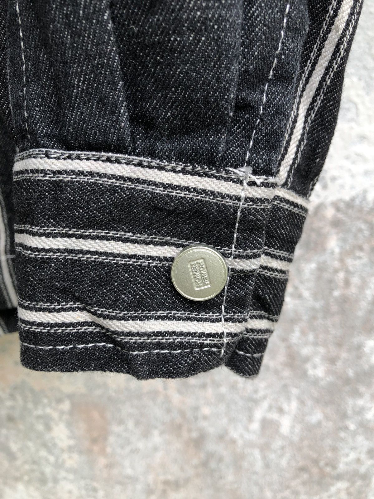 Japanese Brand Homen Homen 2 Tones Denim Walker Jacket Size US XL / EU 56 / 4 - 6 Thumbnail