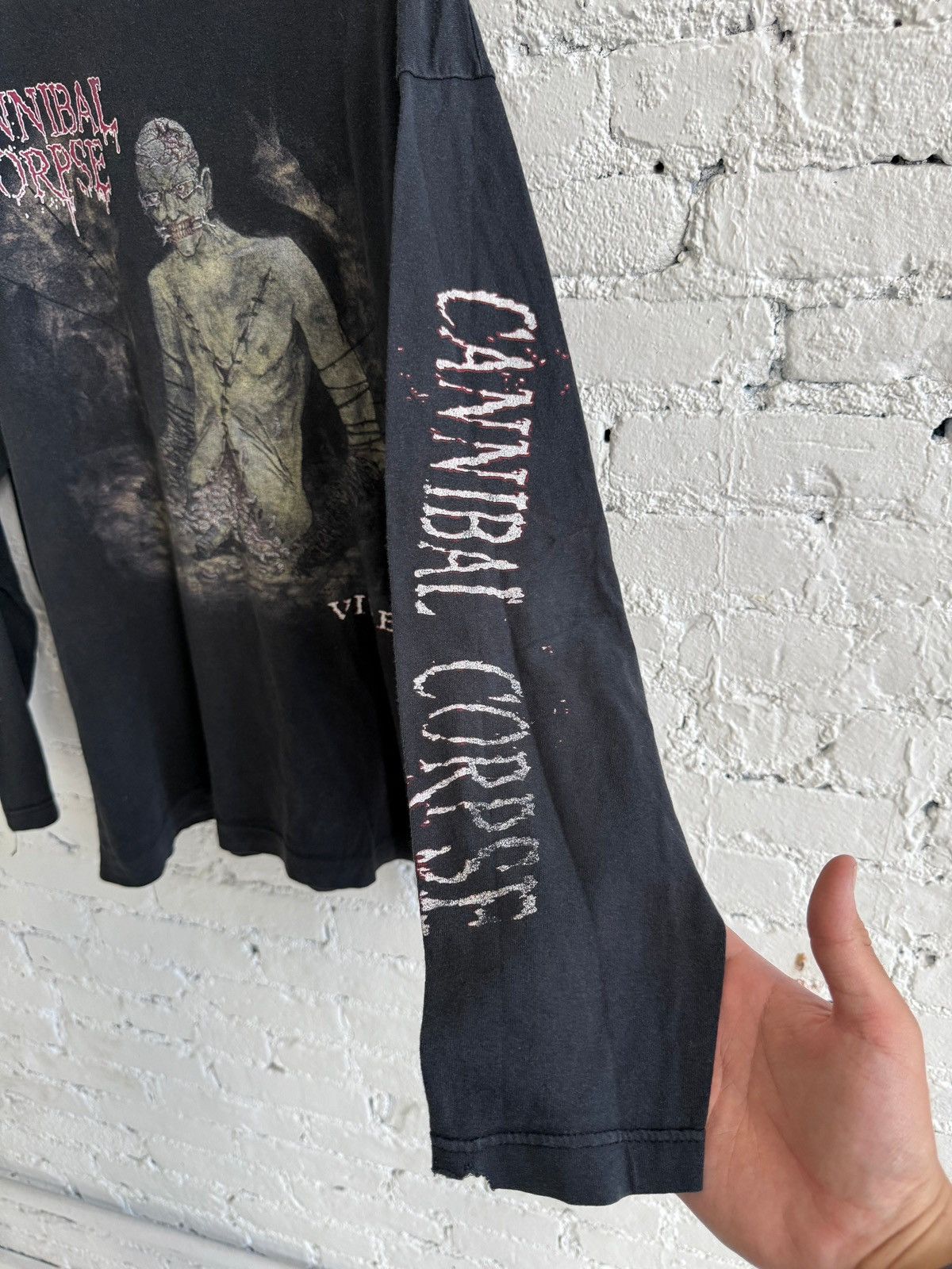 Vintage 1996 CANNIBAL CORPSE ‘VILE’ L/S TEE Size US XL / EU 56 / 4 - 3 Thumbnail
