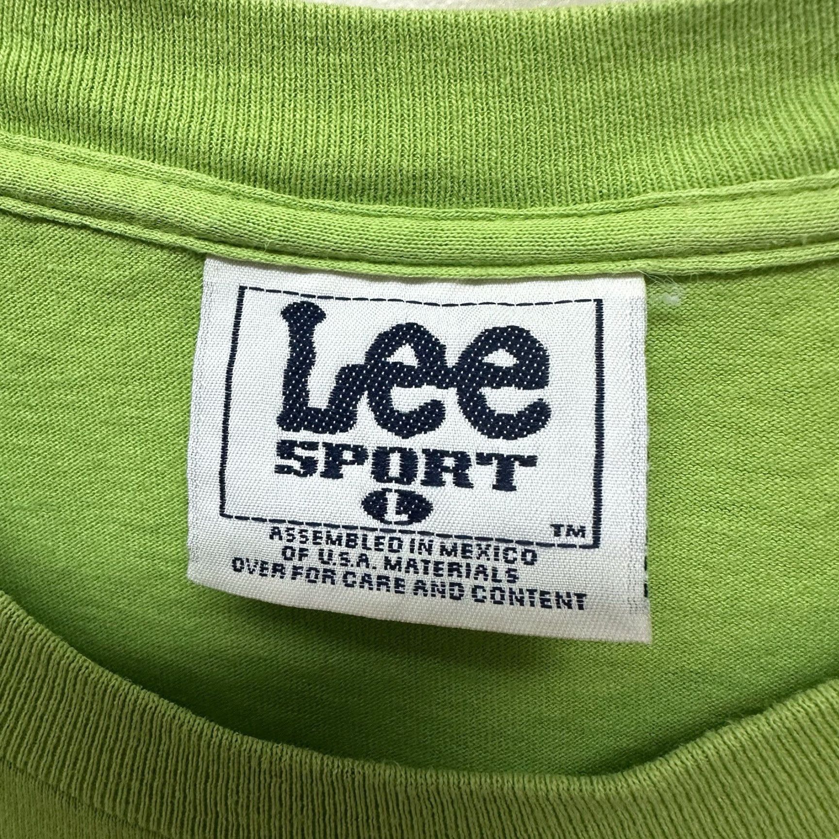 Lee VINTAGE Lee Sport 2000 Green Graphic Tee Unisex Adult L Grunge Size US L / EU 52-54 / 3 - 3 Thumbnail