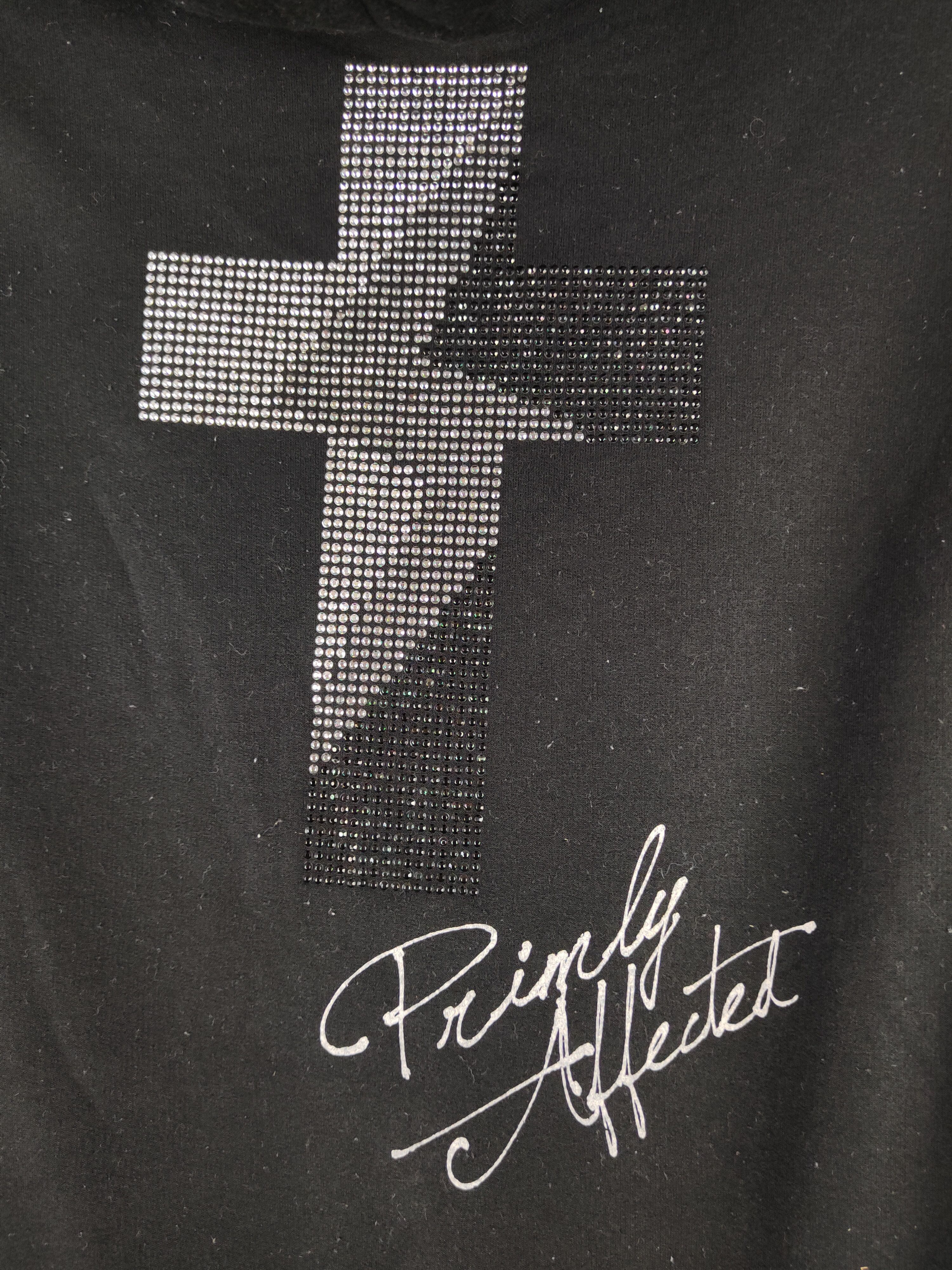 Japanese Brand DL Galyge cross Black Hoodie Sweatshirts #2730 Size M / US 6-8 / IT 42-44 - 9 Thumbnail