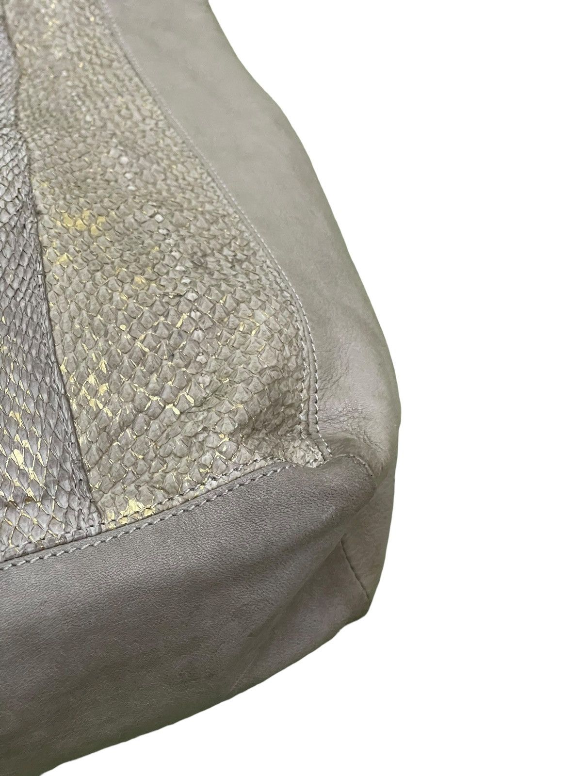 Genuine Leather Full Leather Sissi Rossi Italy Python Tote Bag 3🟩 Size ONE SIZE - 15 Thumbnail