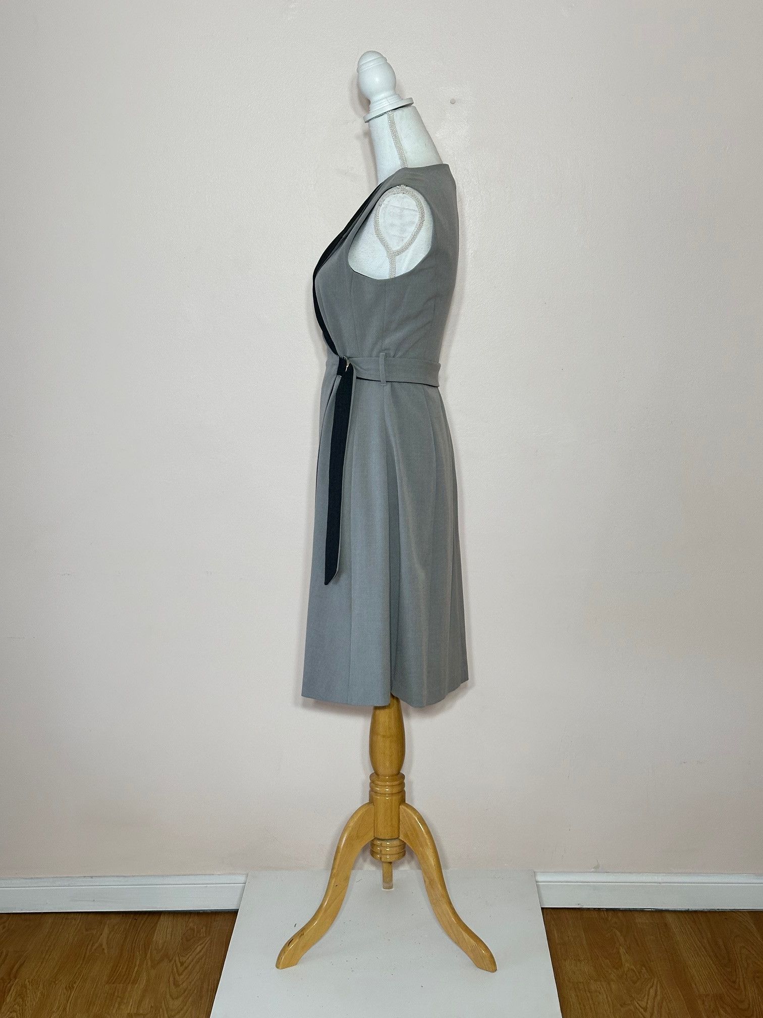 Calvin Klein Gray Wrap Coat Dress Size 8 Size M / US 6-8 / IT 42-44 - 5 Thumbnail