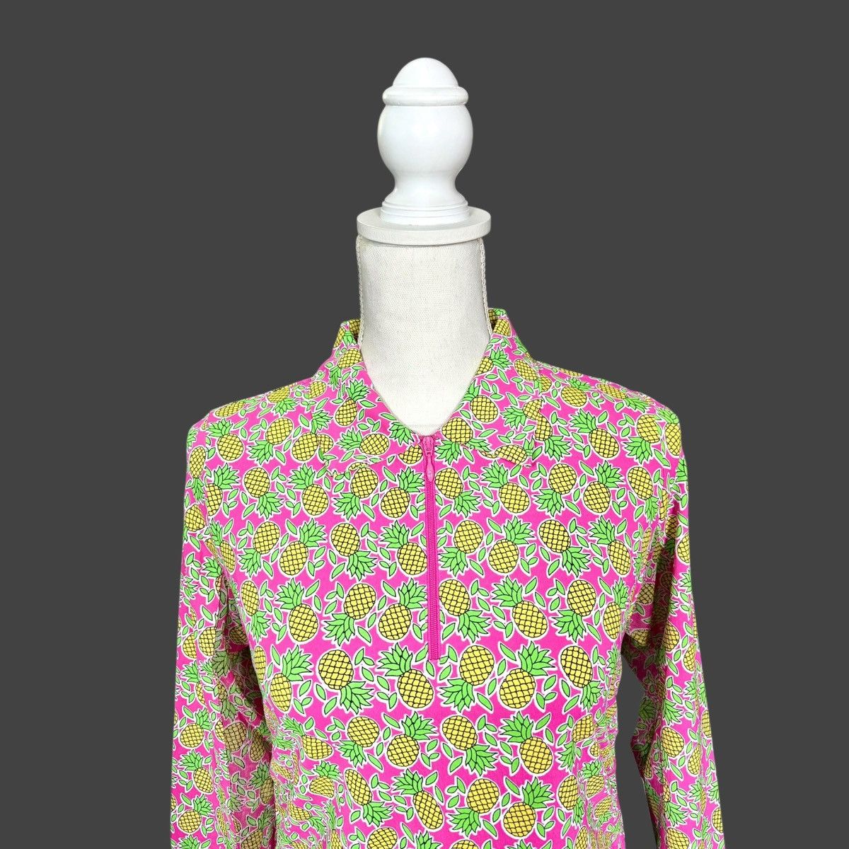 Other IBKUL Women’s Chantal Zip Long Sleeve Shirt Sz S Size S / US 4 / IT 40 - 4 Thumbnail